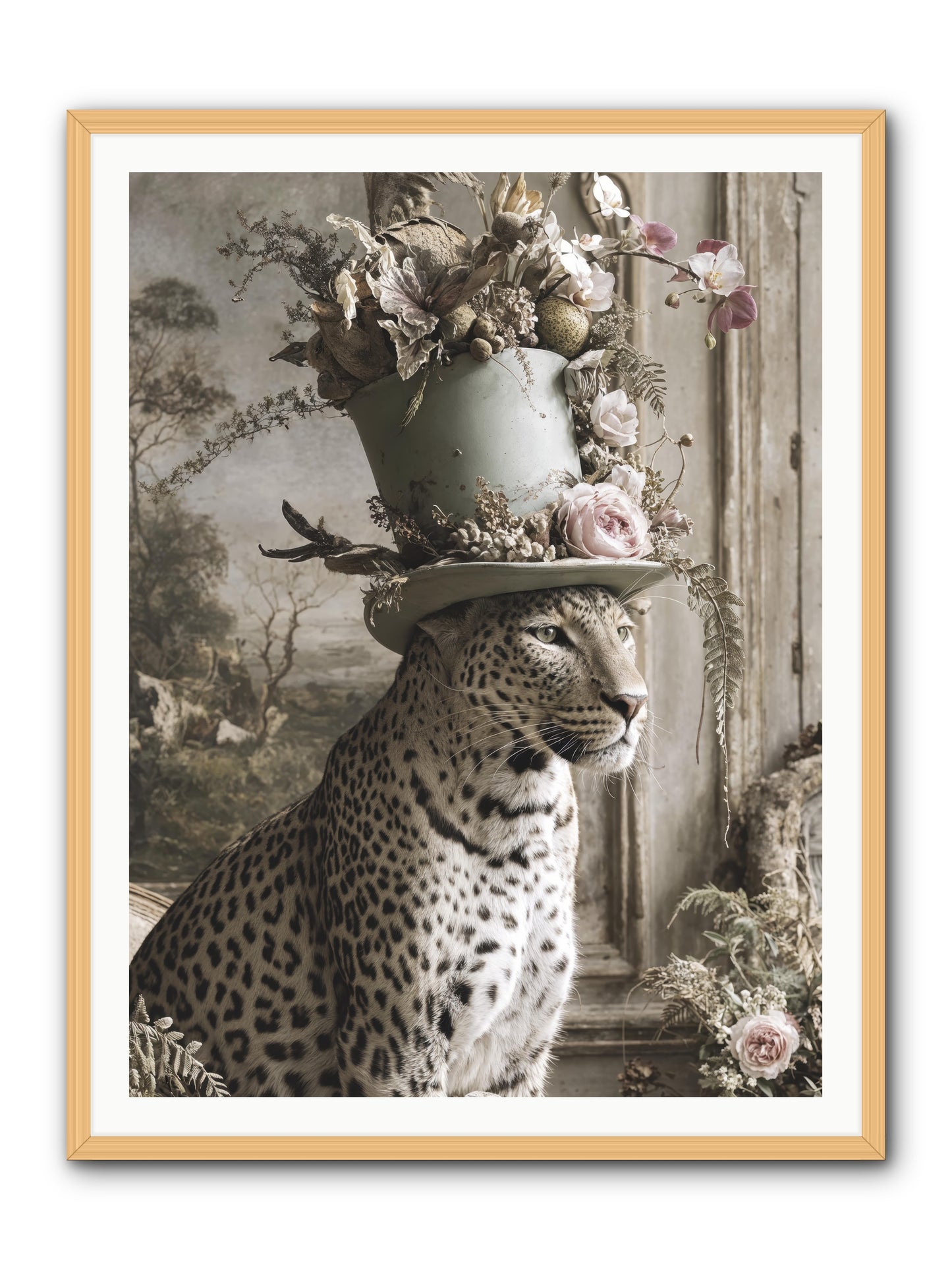 Stories Unveiled -- Framed Print - Natural 36x48