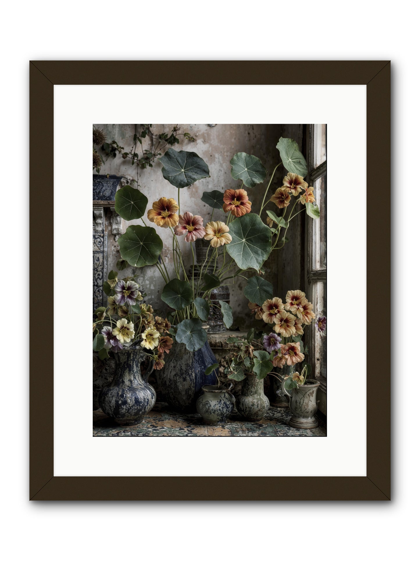 Stories written in gold -- Framed Print - Black 12x16