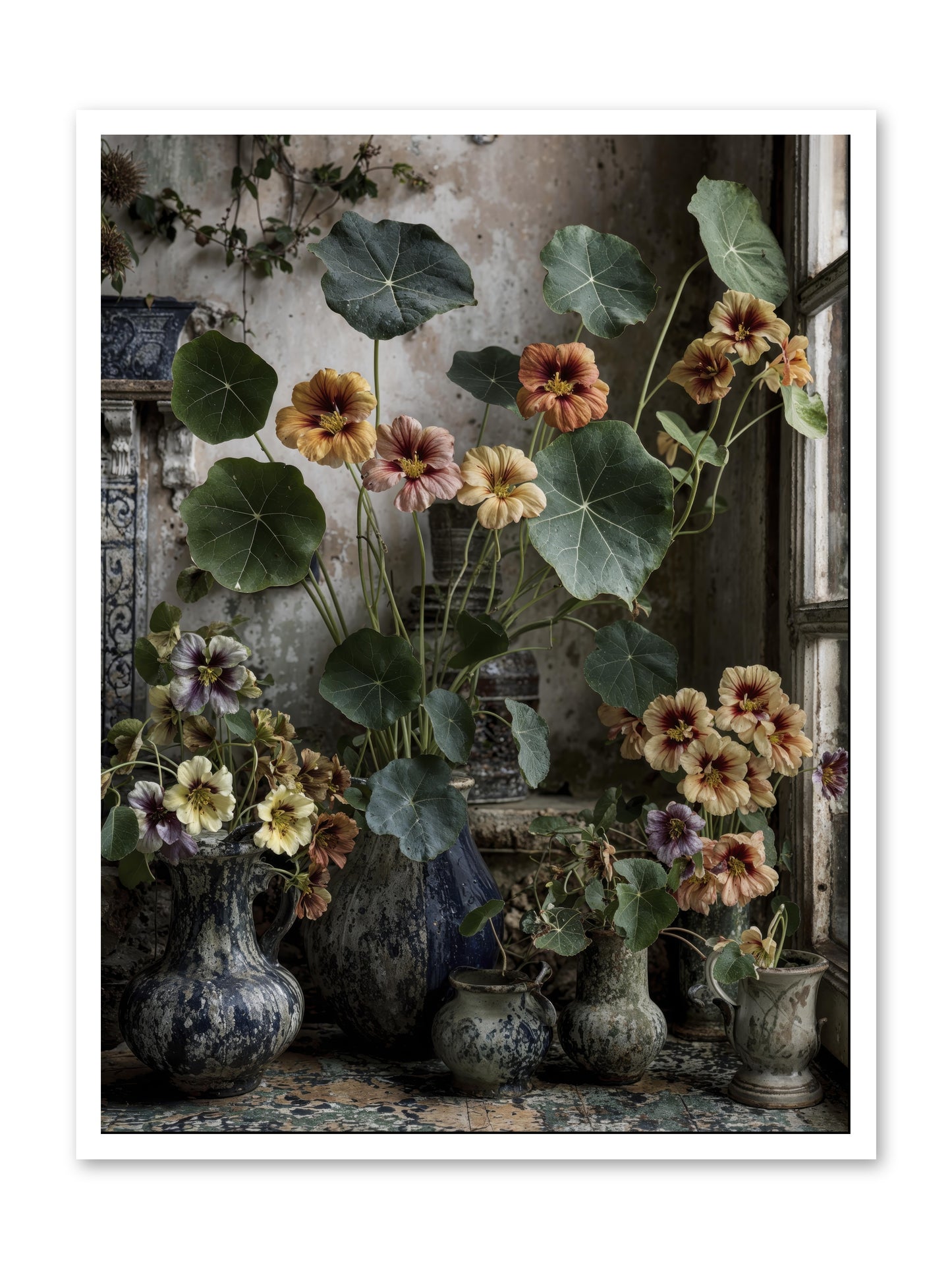 Stories written in gold -- Loose Canvas Print 30x40
