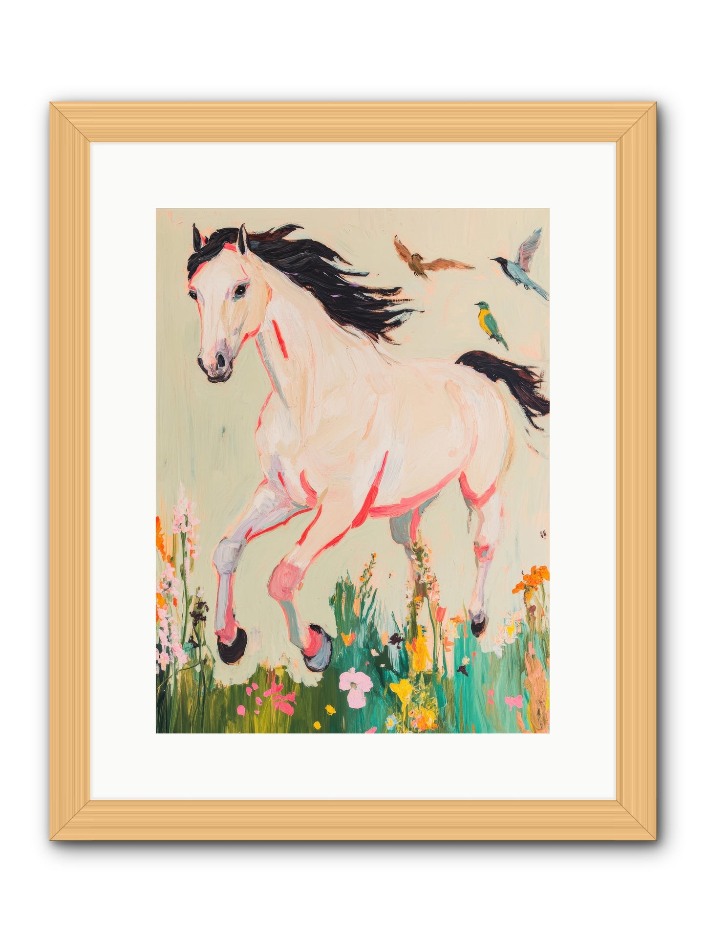Story Weaver -- Framed Print - Natural 12x16