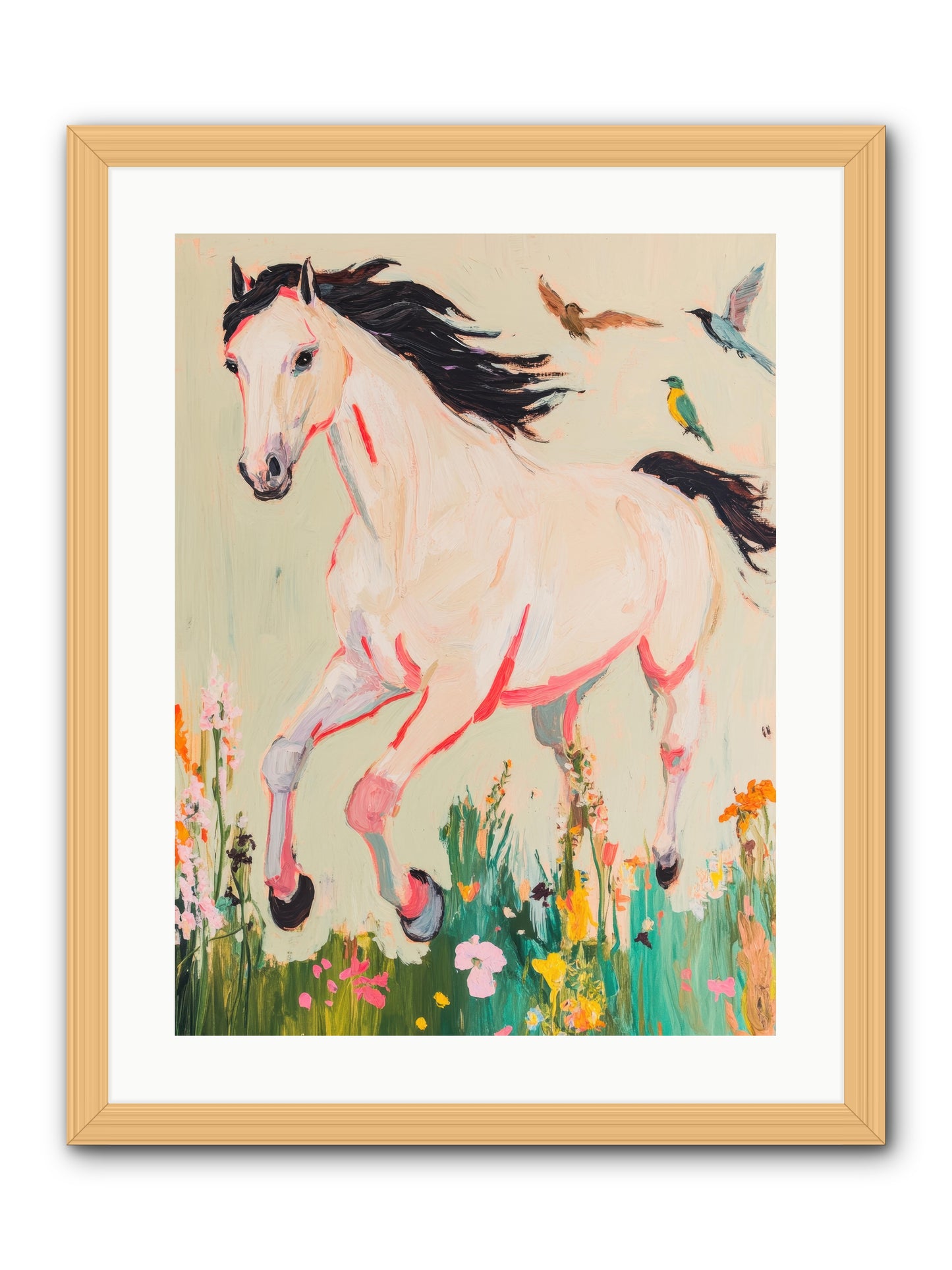 Story Weaver -- Framed Print - Natural 18x24