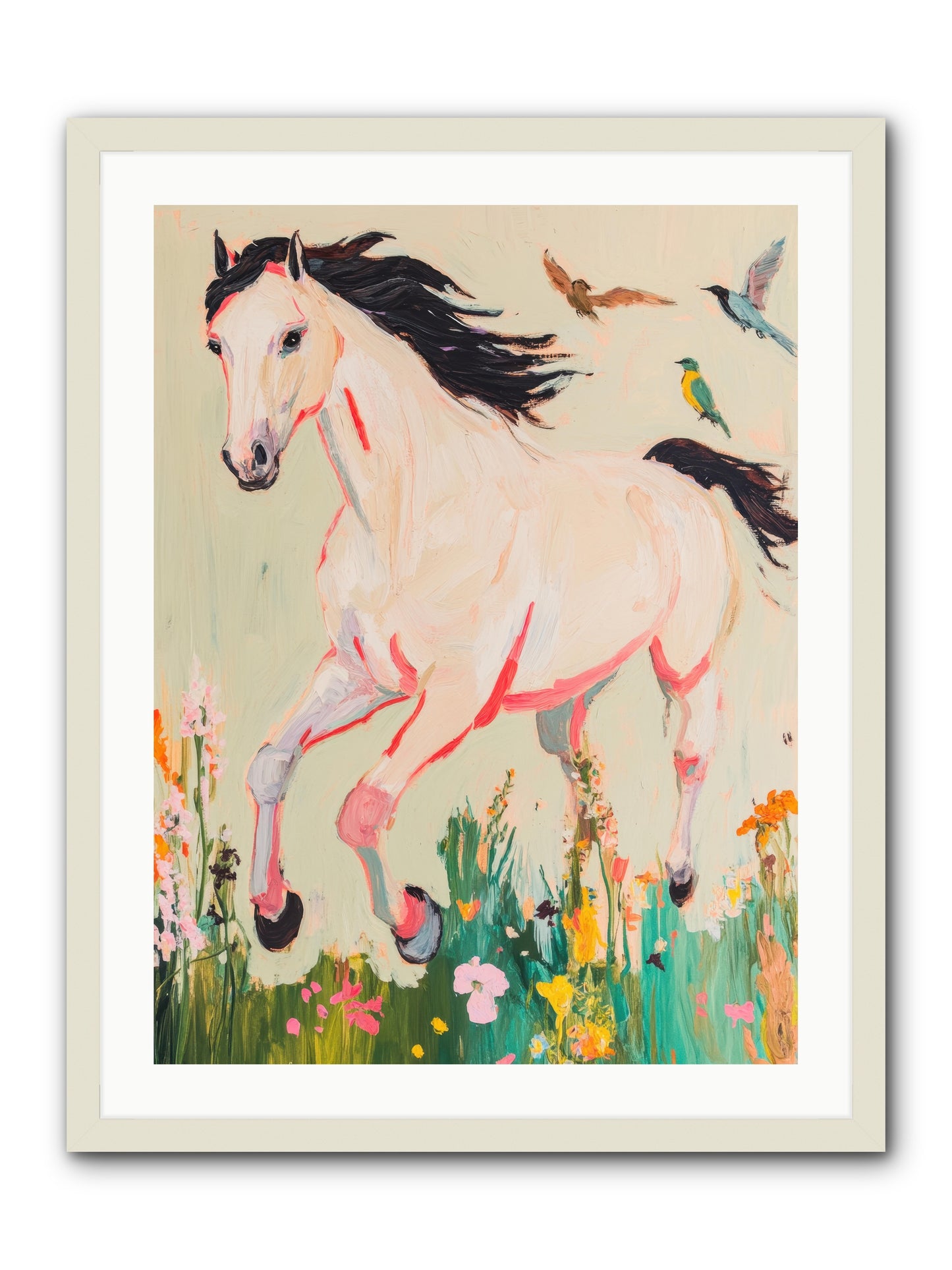 Story Weaver -- Framed Print - White 24x32