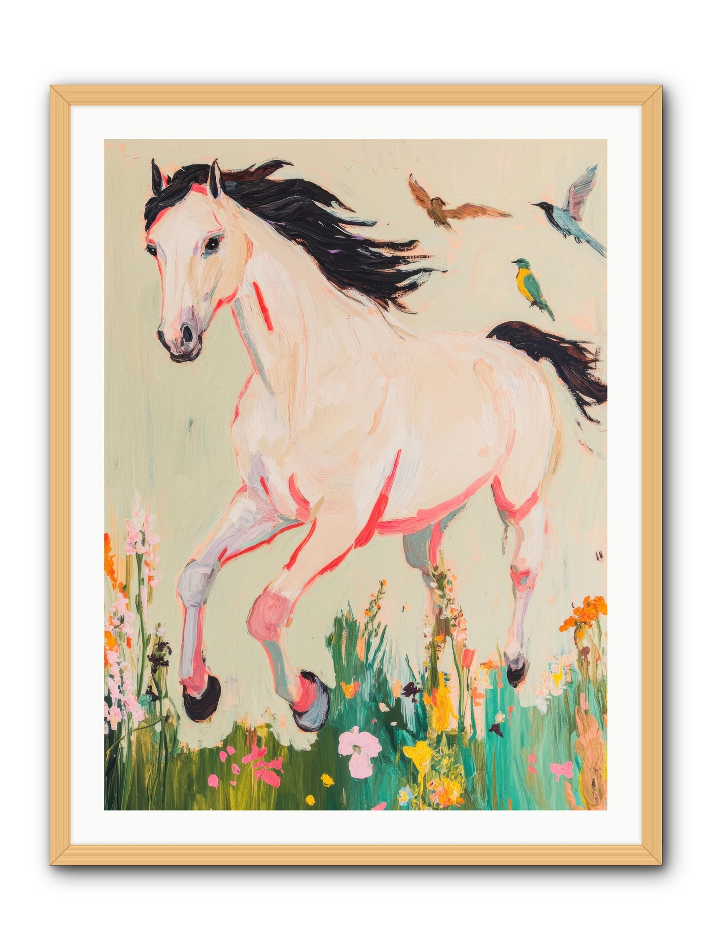 Story Weaver -- Framed Print - Natural 30x40