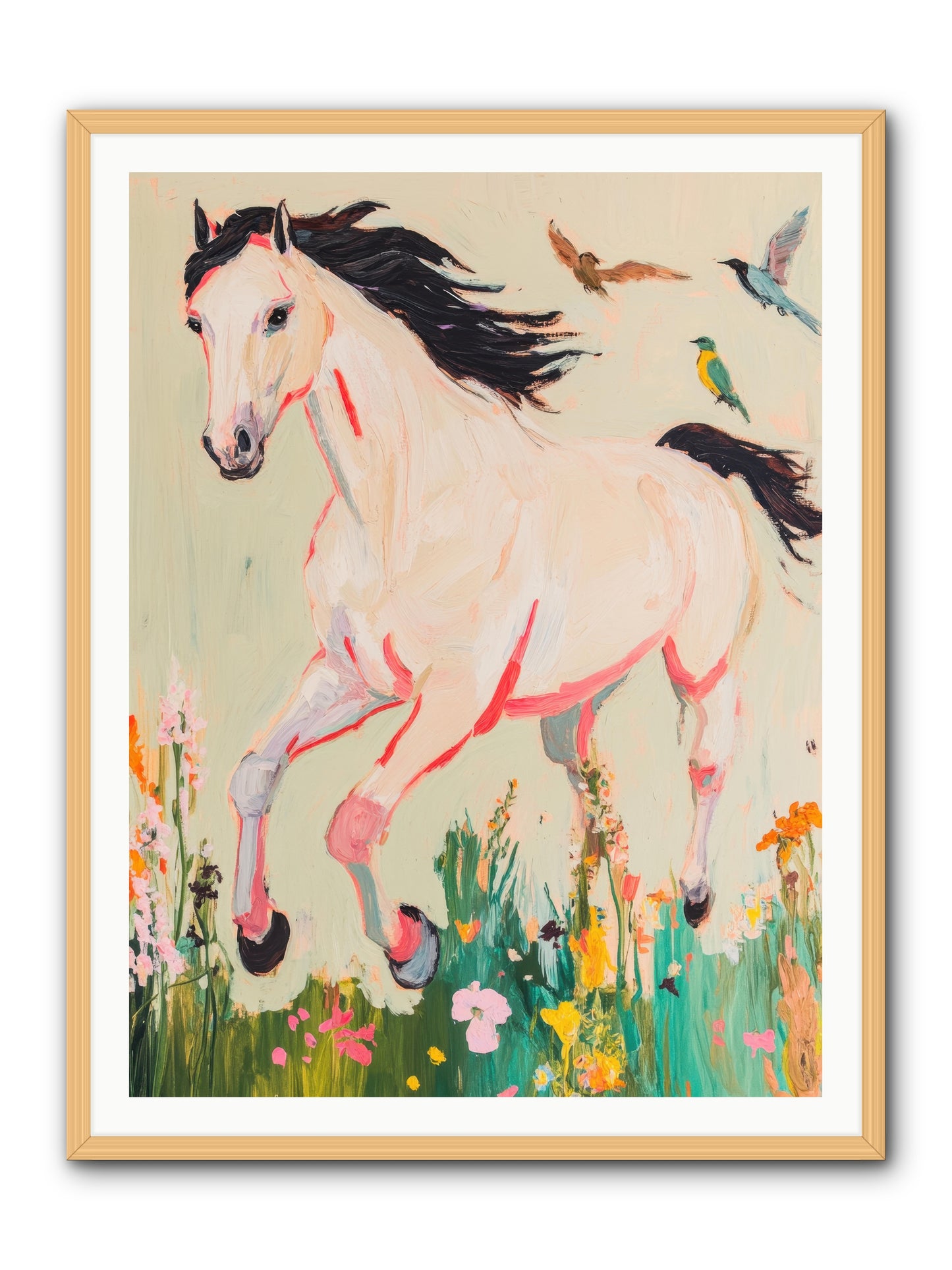 Story Weaver -- Framed Print - Natural 36x48