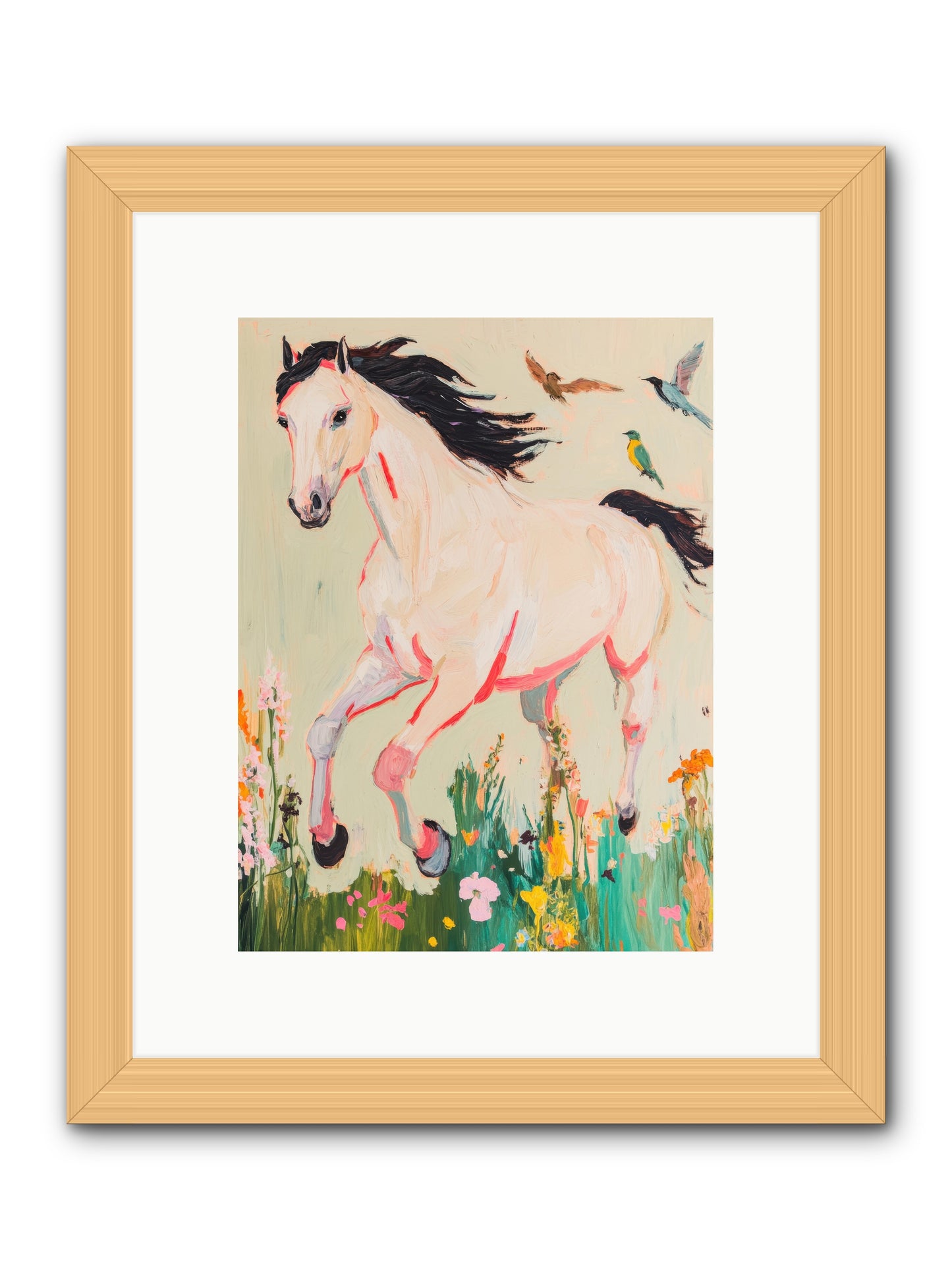 Story Weaver -- Framed Print - Natural 9x12