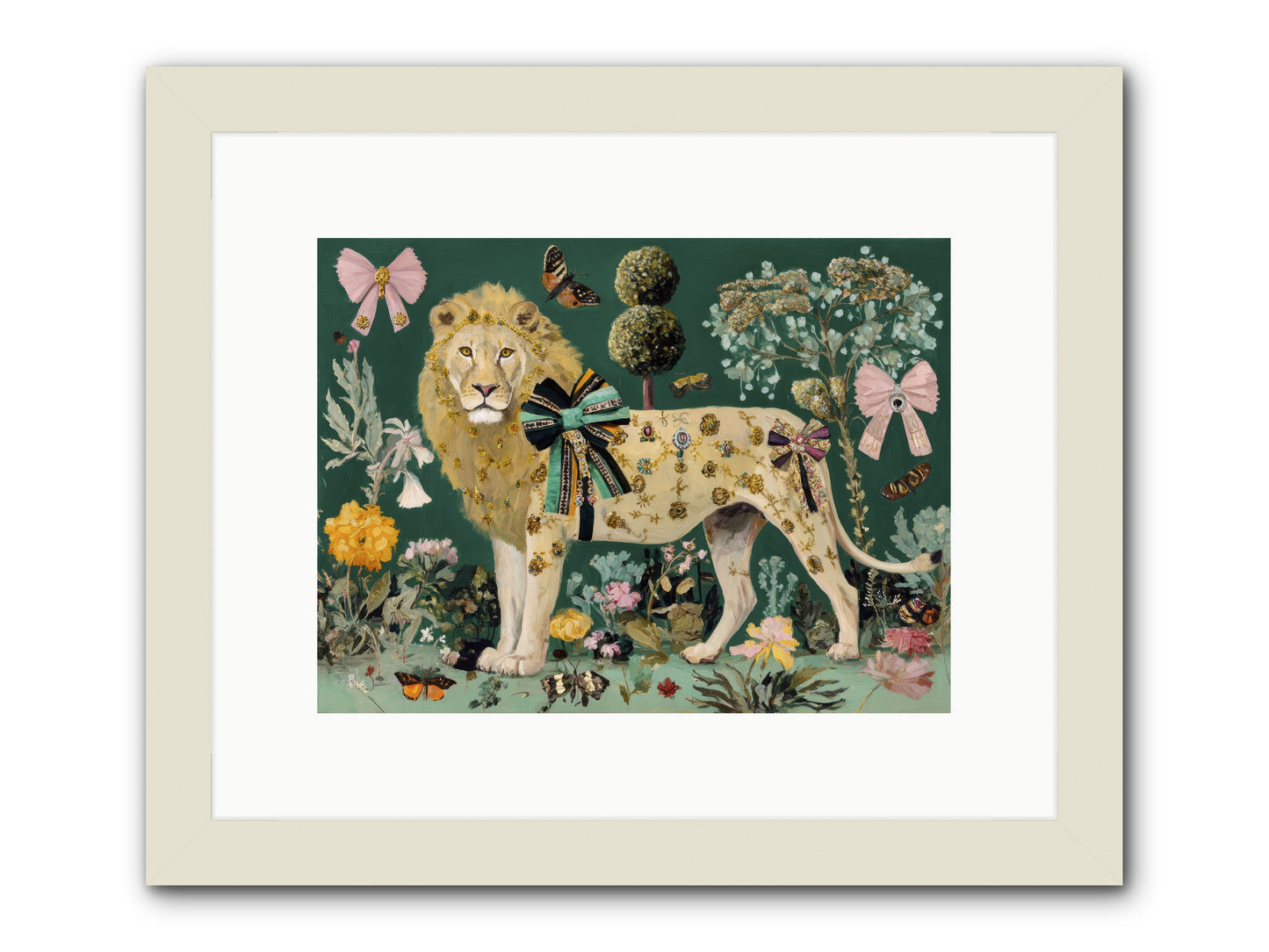 Story woven in light -- Framed Print - White 12x9