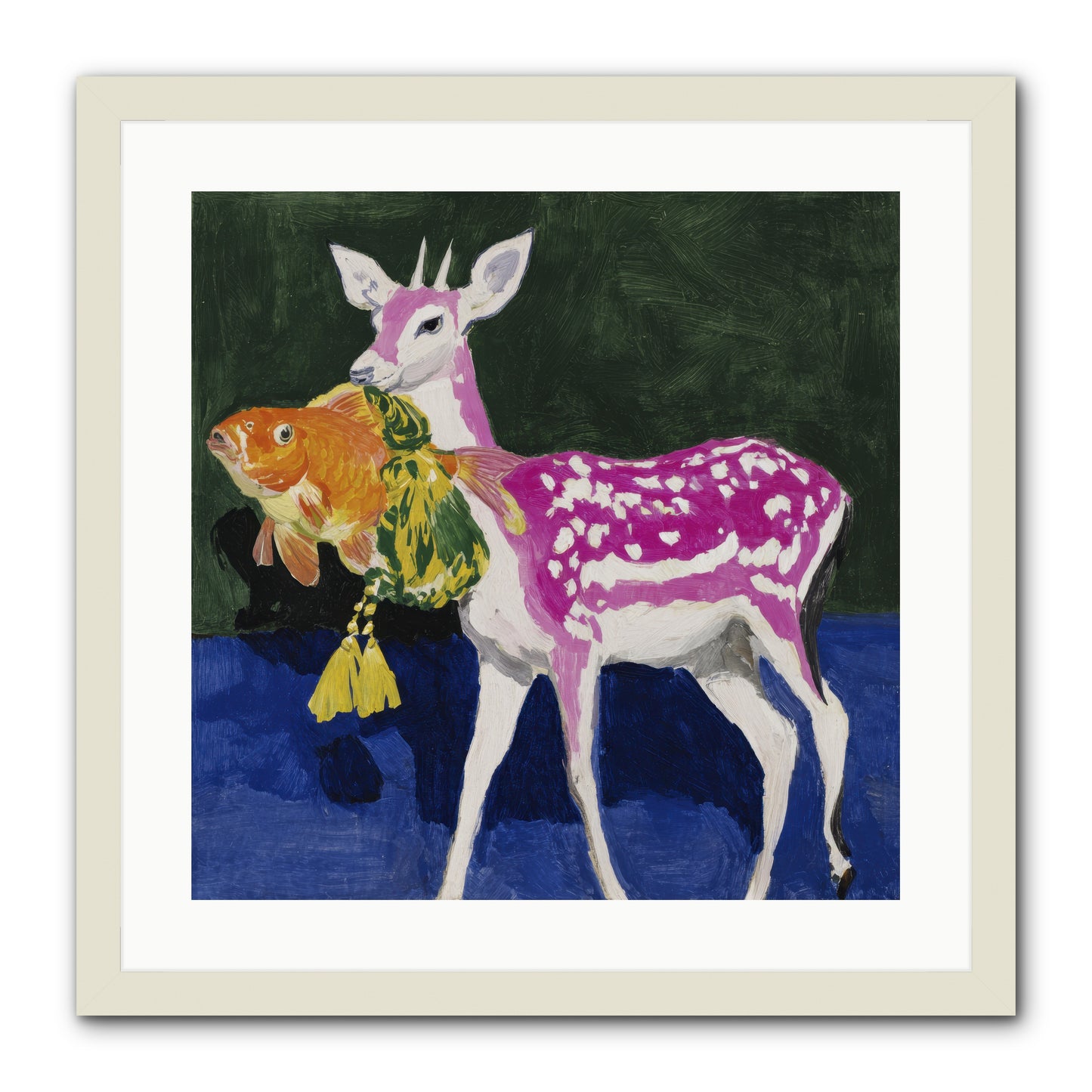 Strange Gifts -- Framed Print - White 20x20