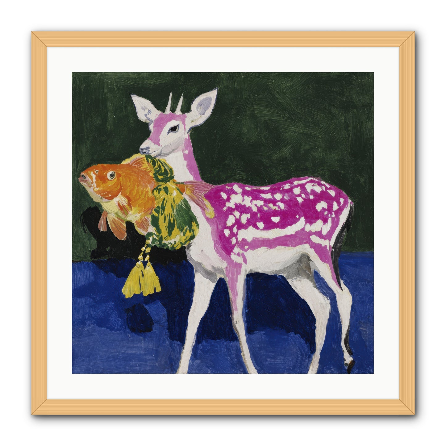 Strange Gifts -- Framed Print - Natural 24x24