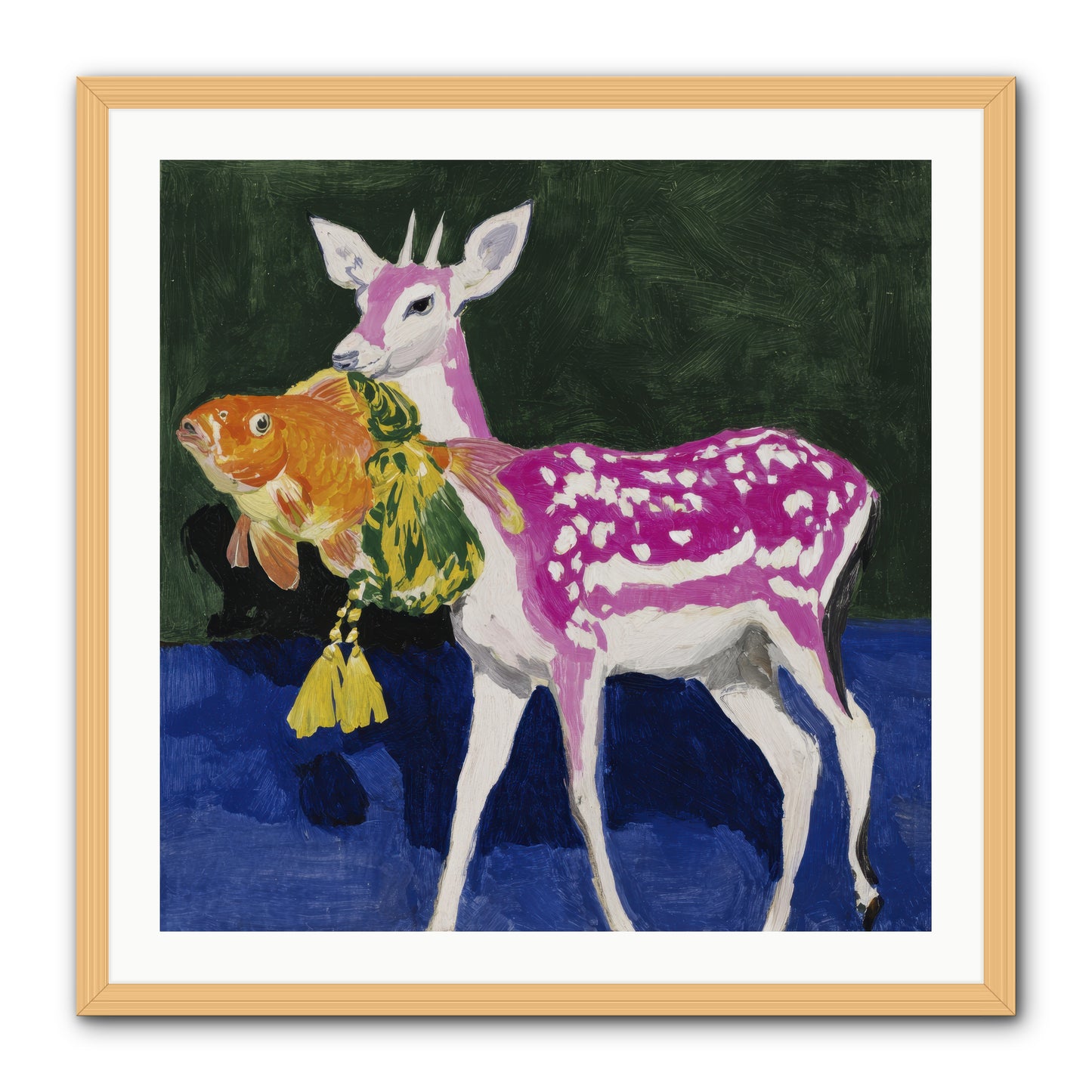 Strange Gifts -- Framed Print - Natural 30x30