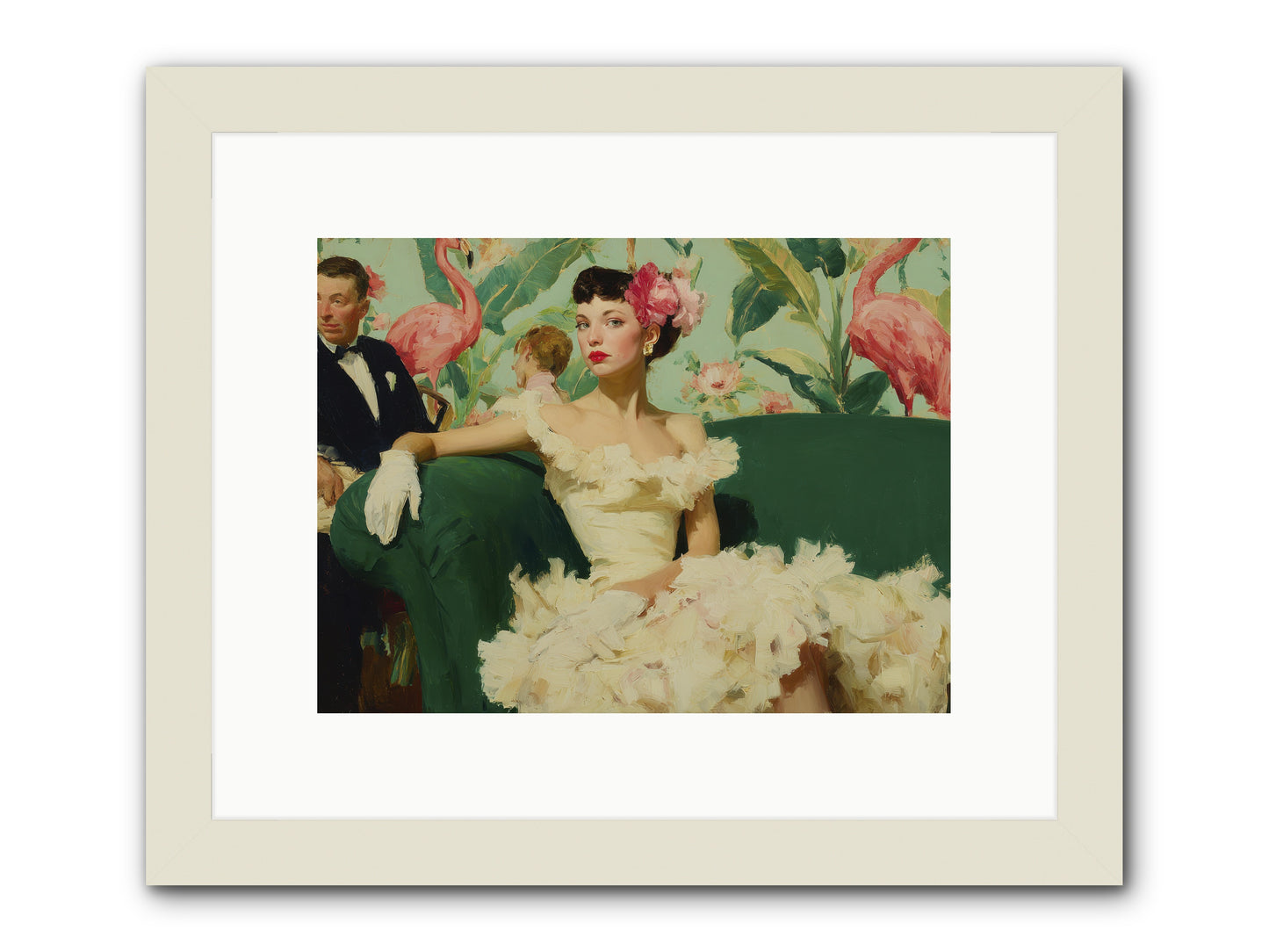 Strategic Patience -- Framed Print - White 12x9