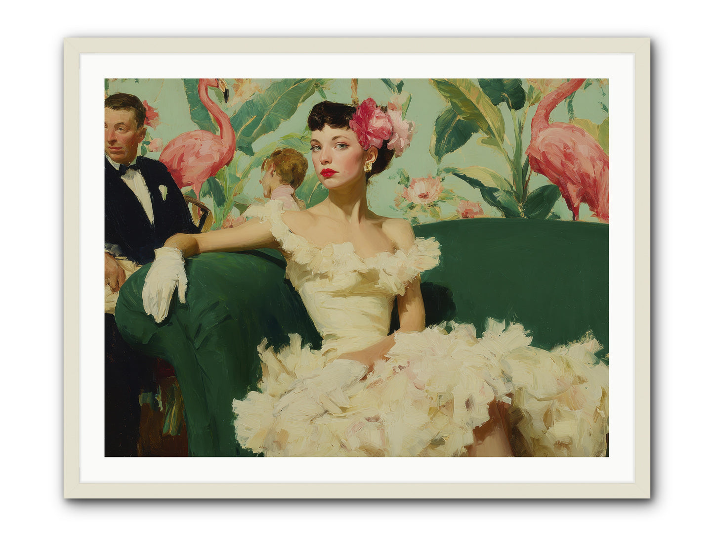 Strategic Patience -- Framed Print - White 40x30