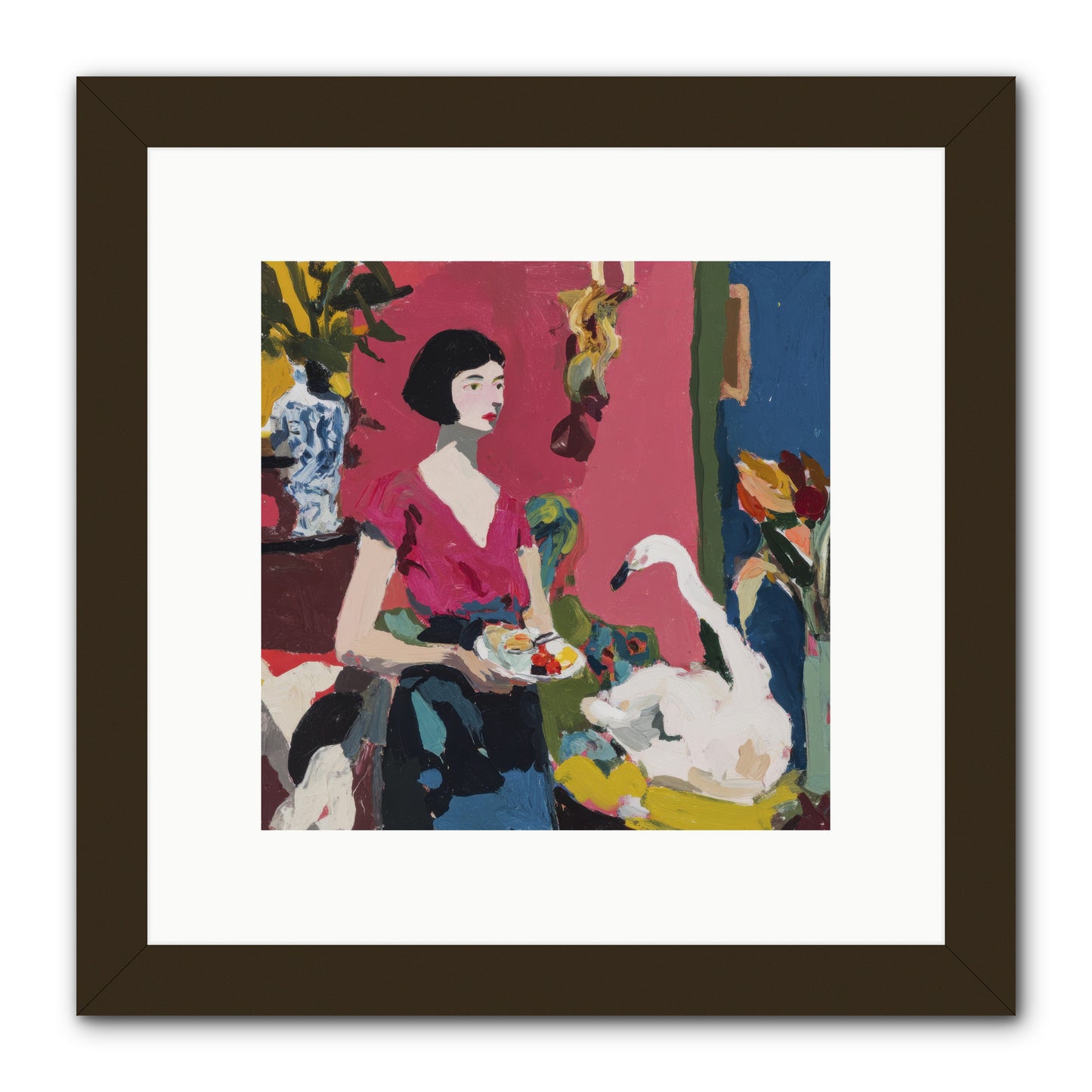 Studio Companions -- Framed Print - Black 10x10