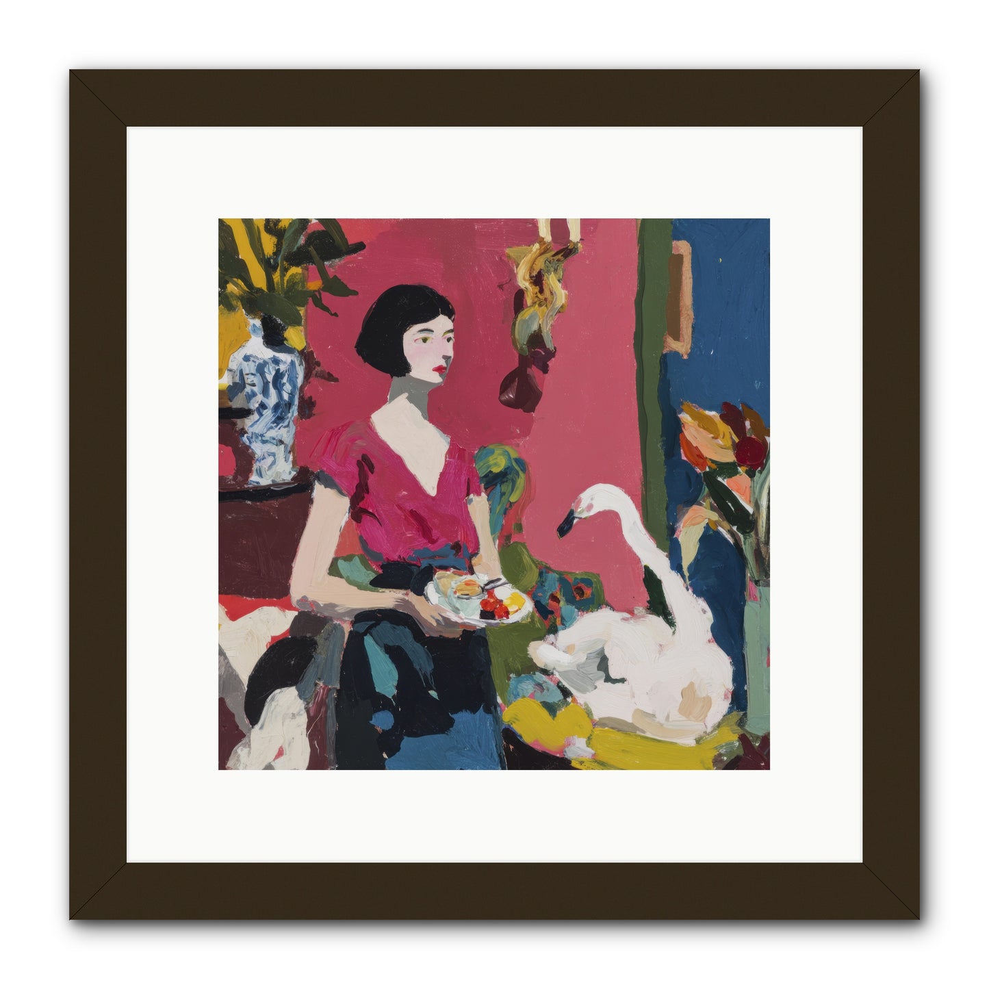 Studio Companions -- Framed Print - Black 12x12