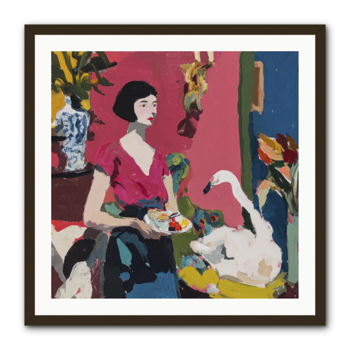 Studio Companions -- Framed Print - Black 30x30