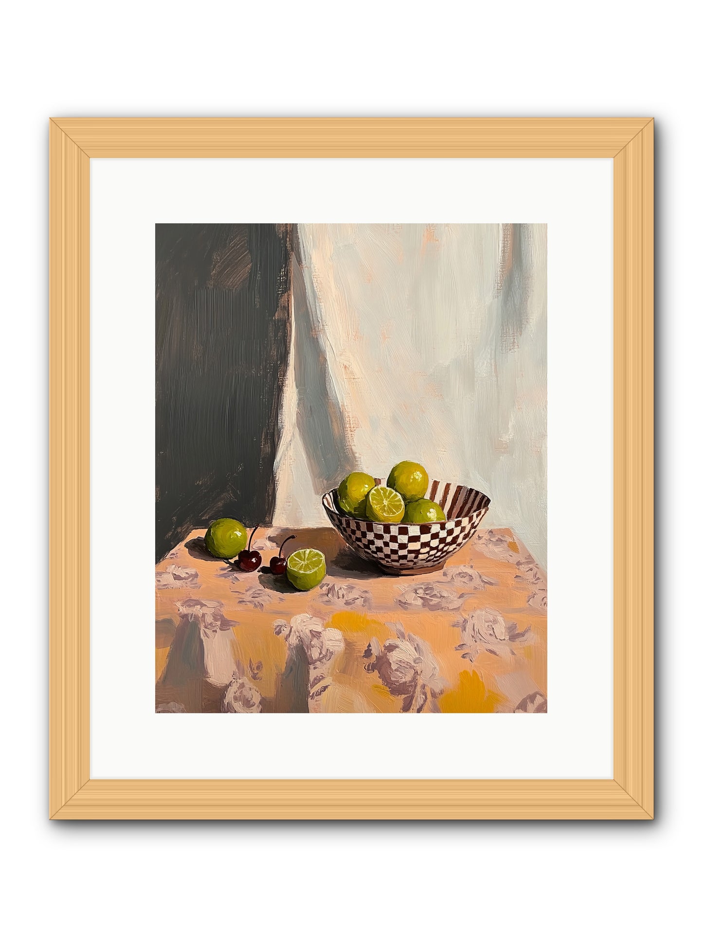 Studio Light -- Framed Print - Natural 12x15