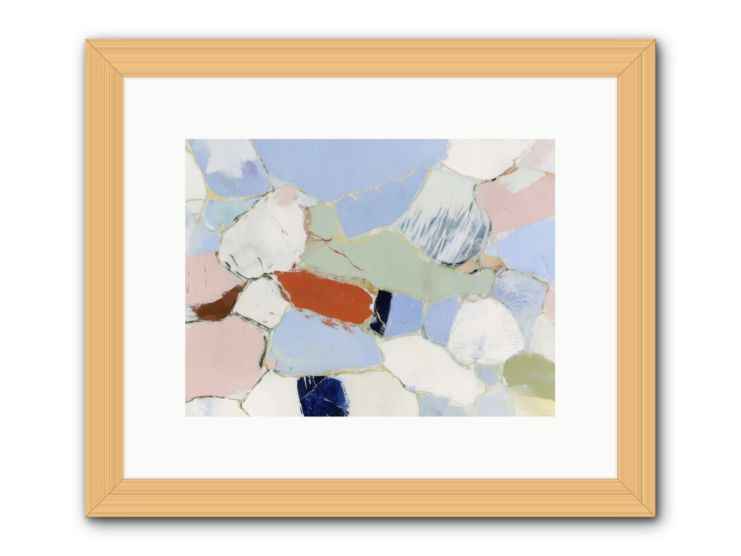 Subliminal Thread -- Framed Print - Natural 12x9