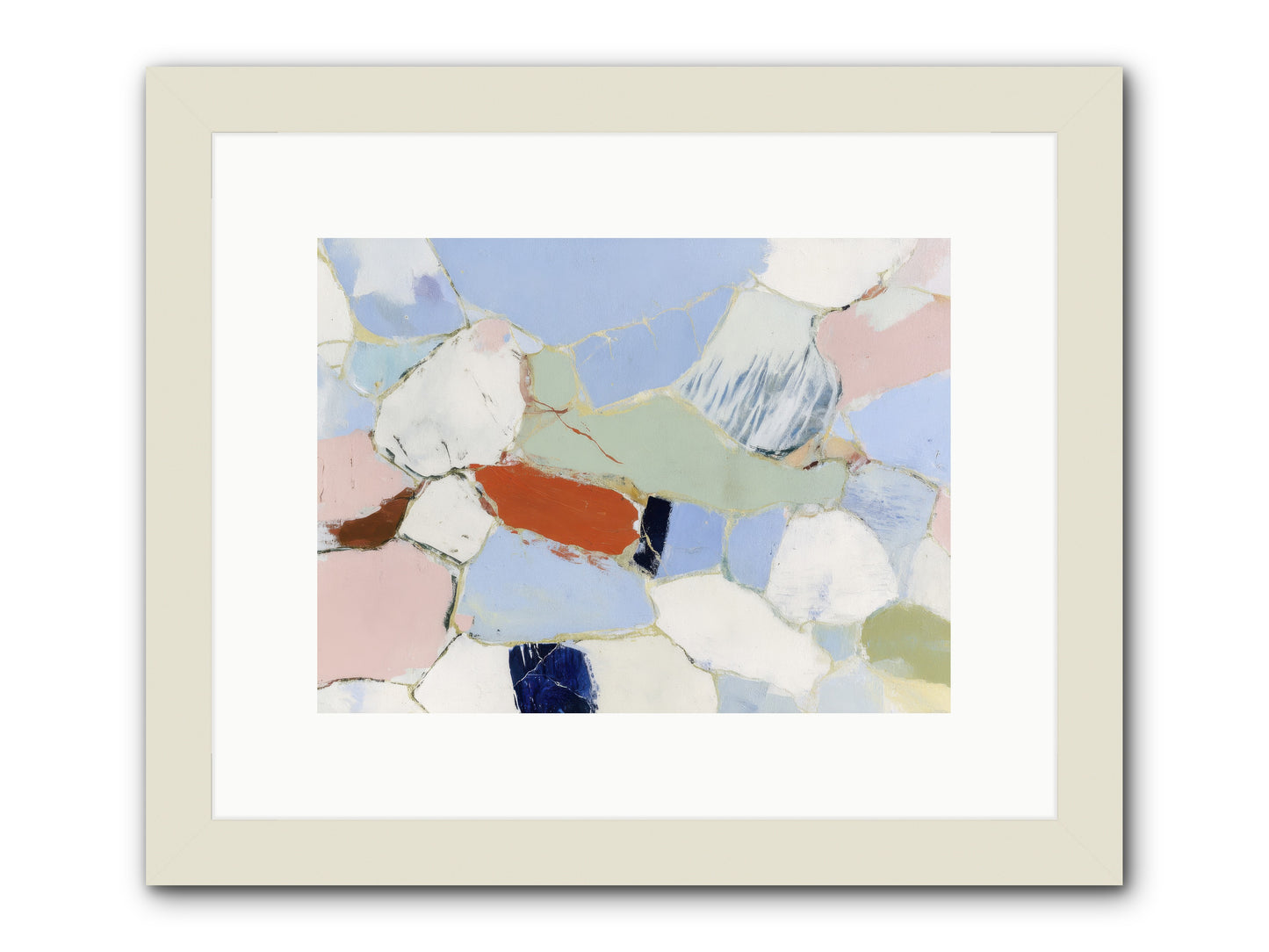 Subliminal Thread -- Framed Print - White 12x9