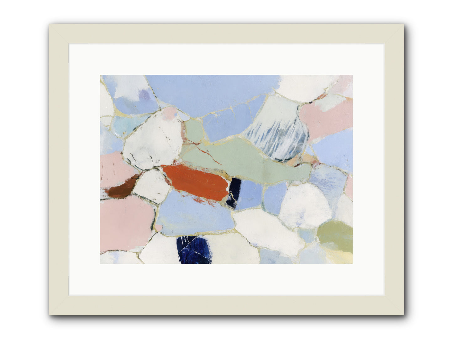 Subliminal Thread -- Framed Print - White 16x12