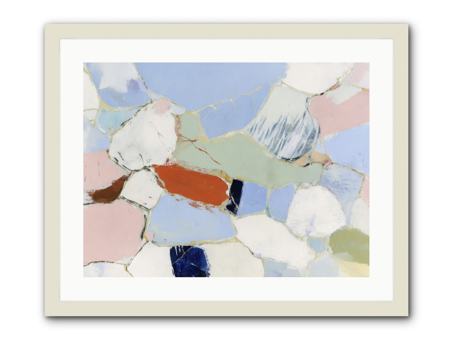 Subliminal Thread -- Framed Print - White 24x18