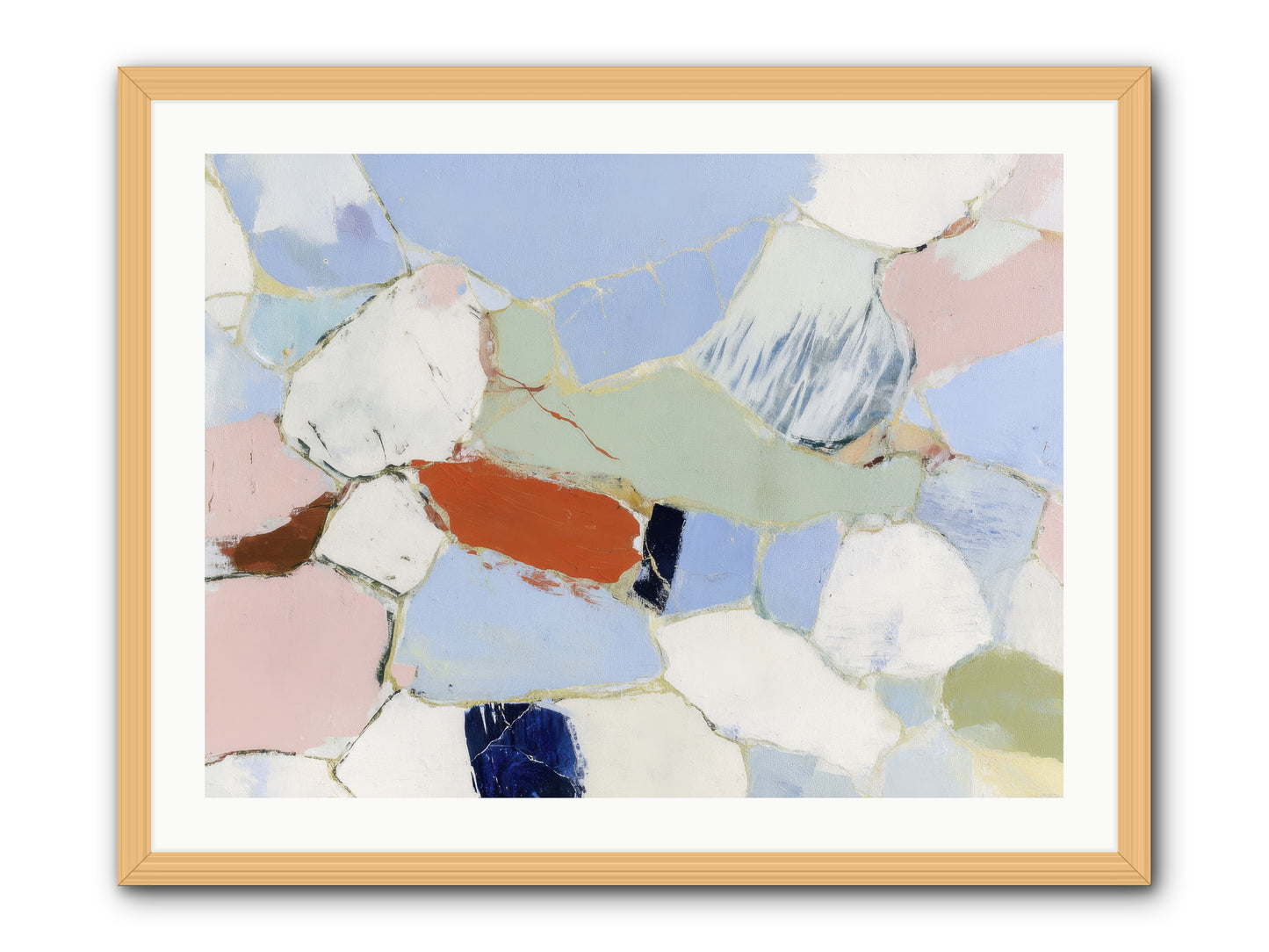 Subliminal Thread -- Framed Print - Natural 32x24