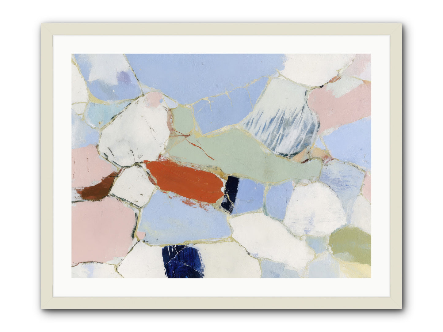 Subliminal Thread -- Framed Print - White 32x24