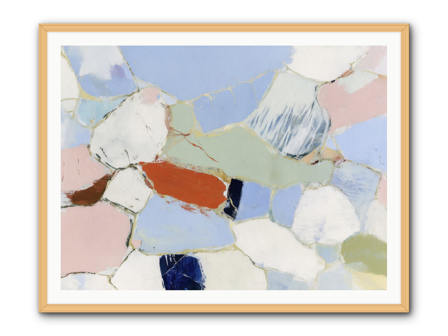 Subliminal Thread -- Framed Print - Natural 48x36