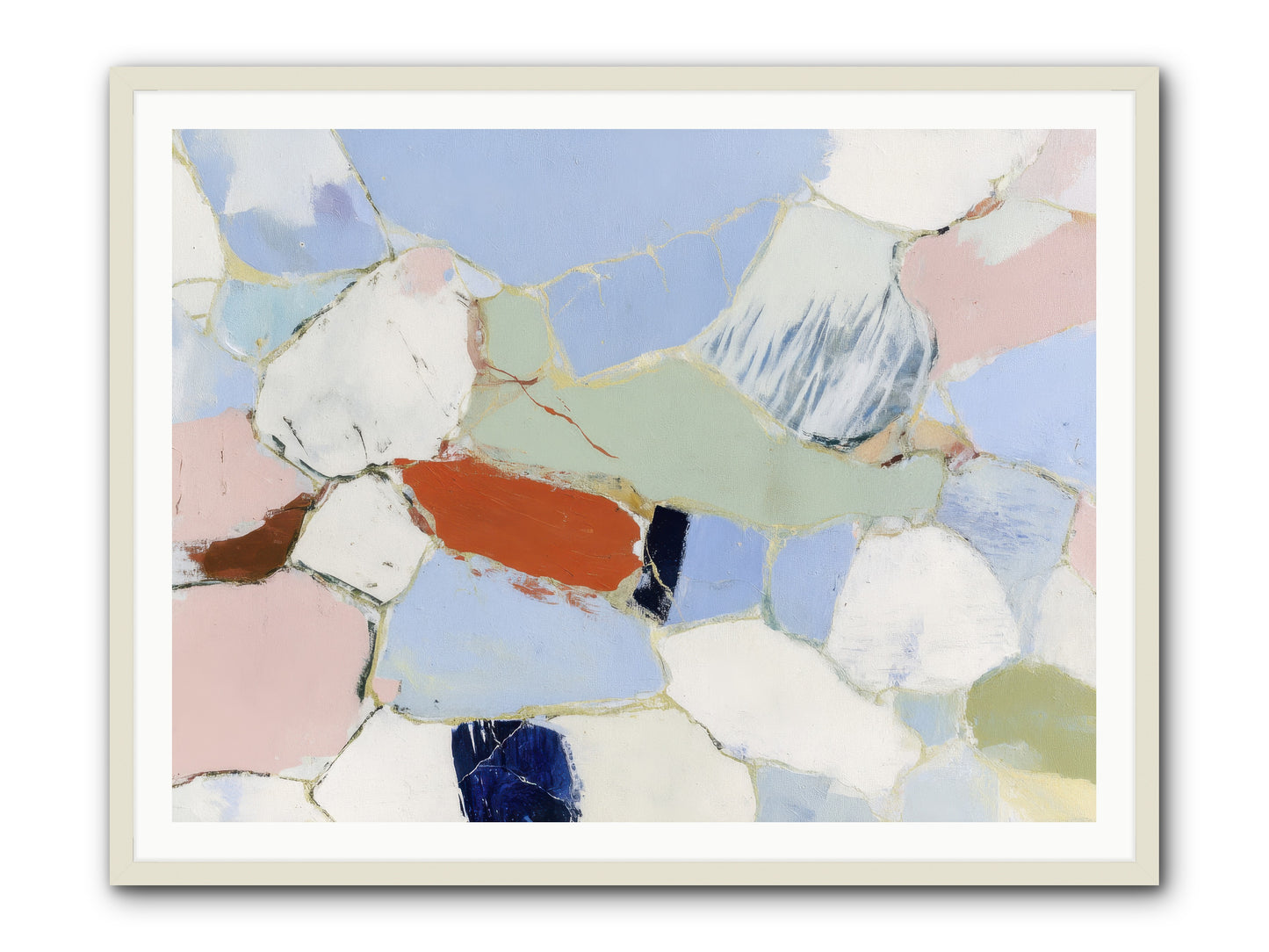 Subliminal Thread -- Framed Print - White 48x36