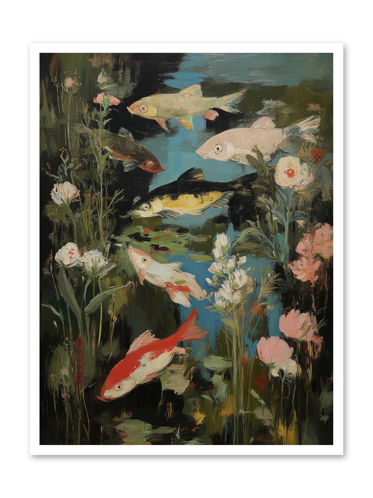 Submerged Prairie -- Loose Canvas Print 30x40