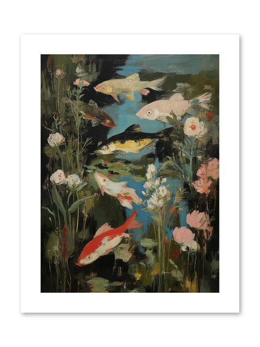 Submerged Prairie -- Paper Print 9x12