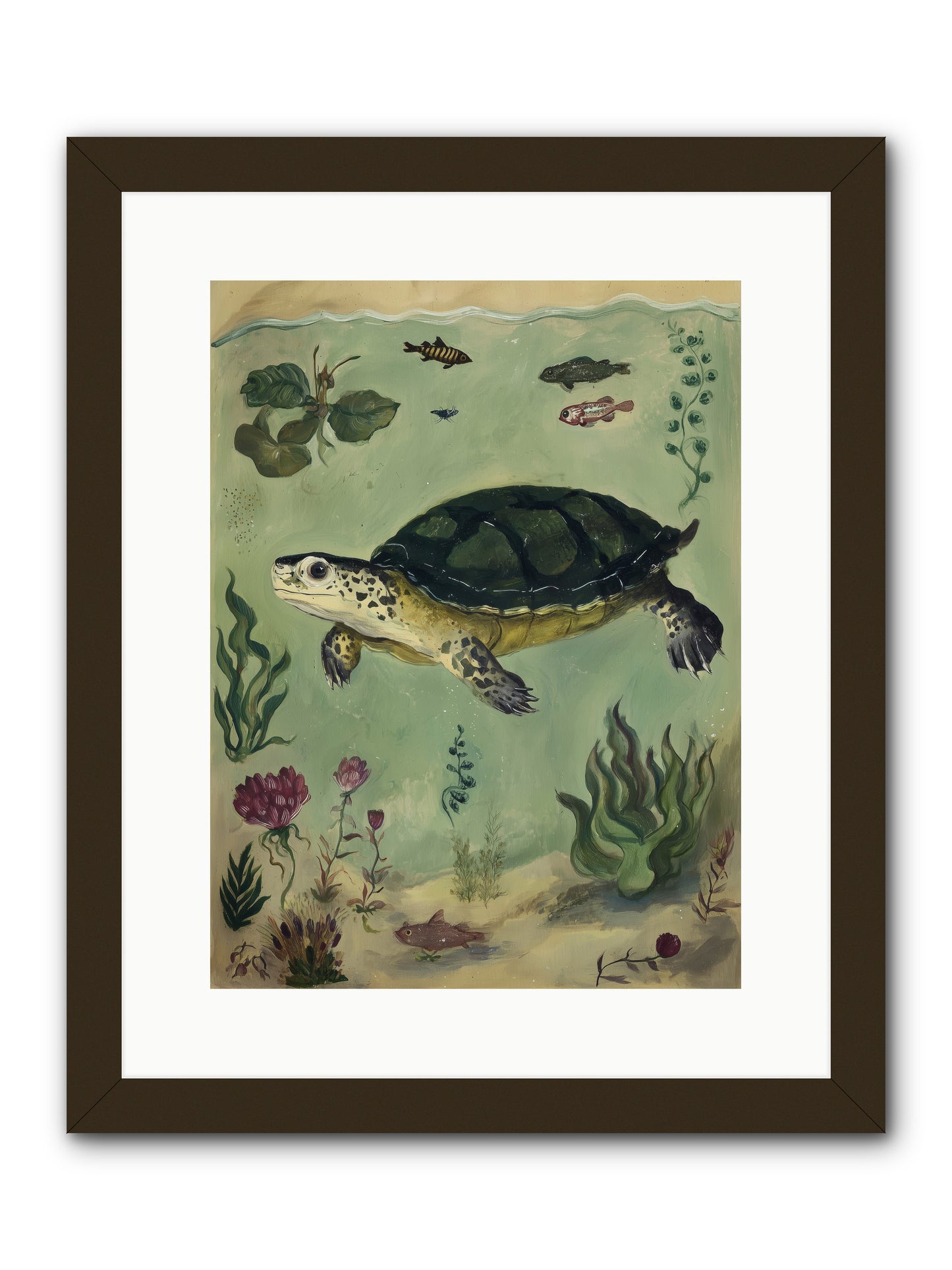Submerged Symphony -- Framed Print - Black 12x16
