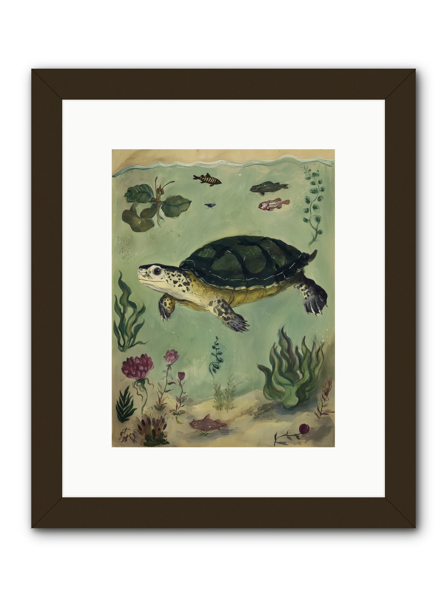 Submerged Symphony -- Framed Print - Black 9x12