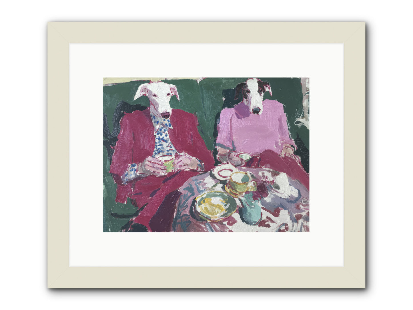 Such Good Manners -- Framed Print - White 12x9