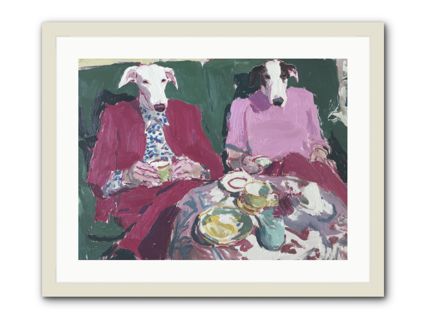Such Good Manners -- Framed Print - White 24x18