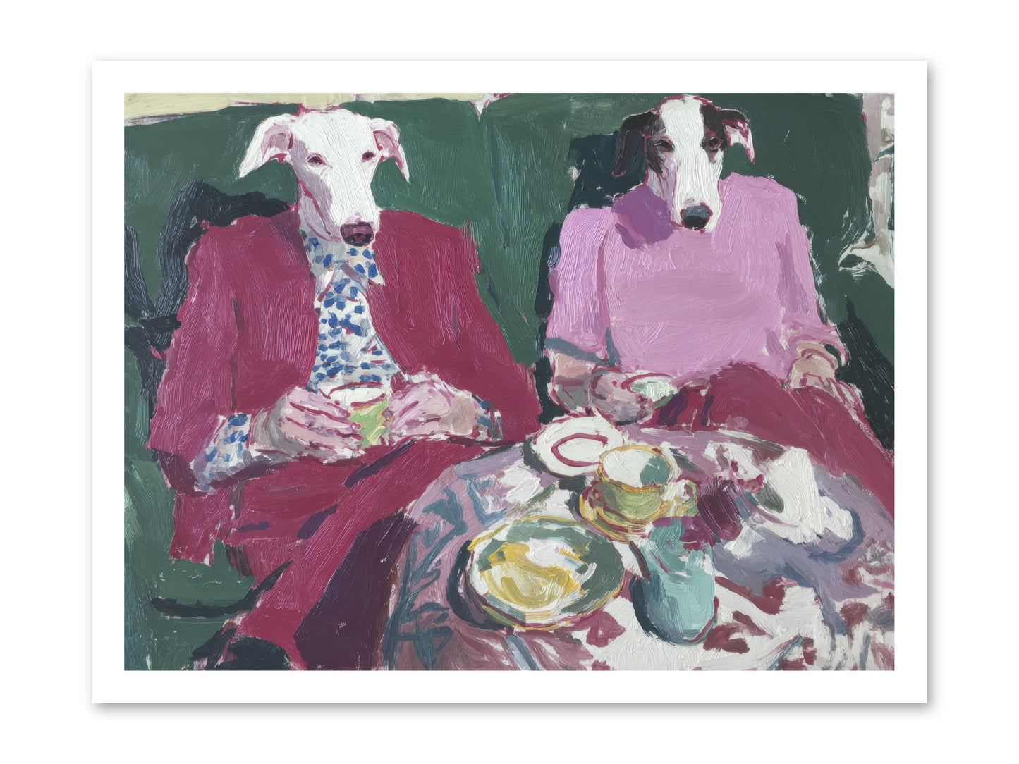 Such Good Manners -- Loose Canvas Print 24x18
