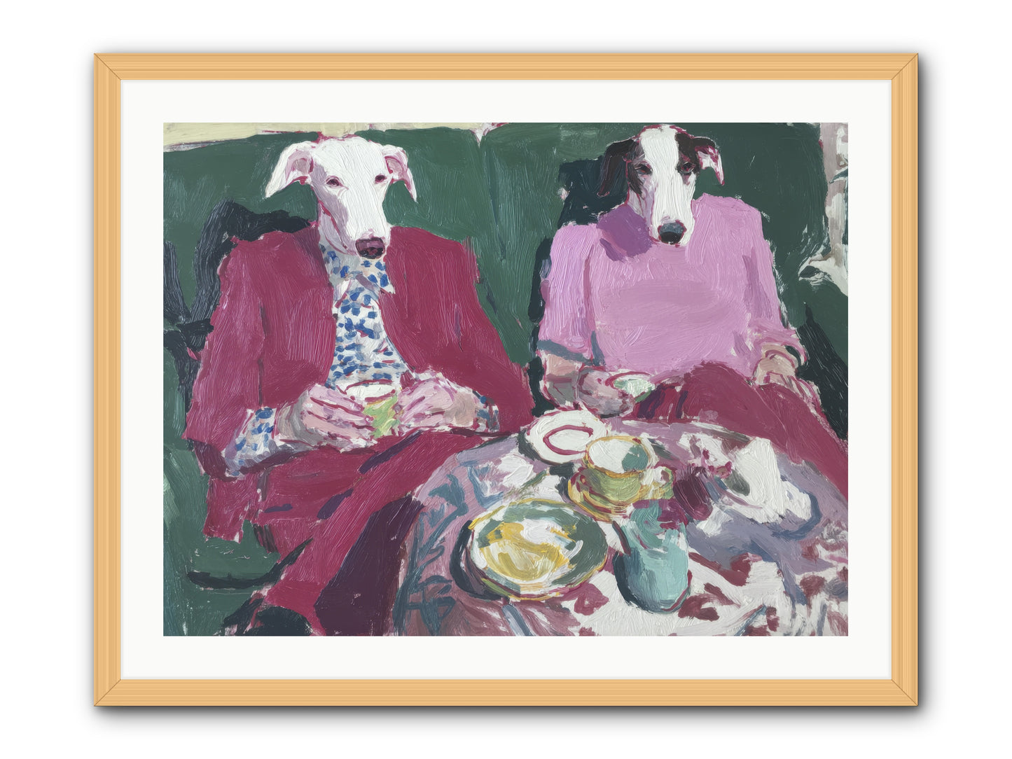 Such Good Manners -- Framed Print - Natural 32x24