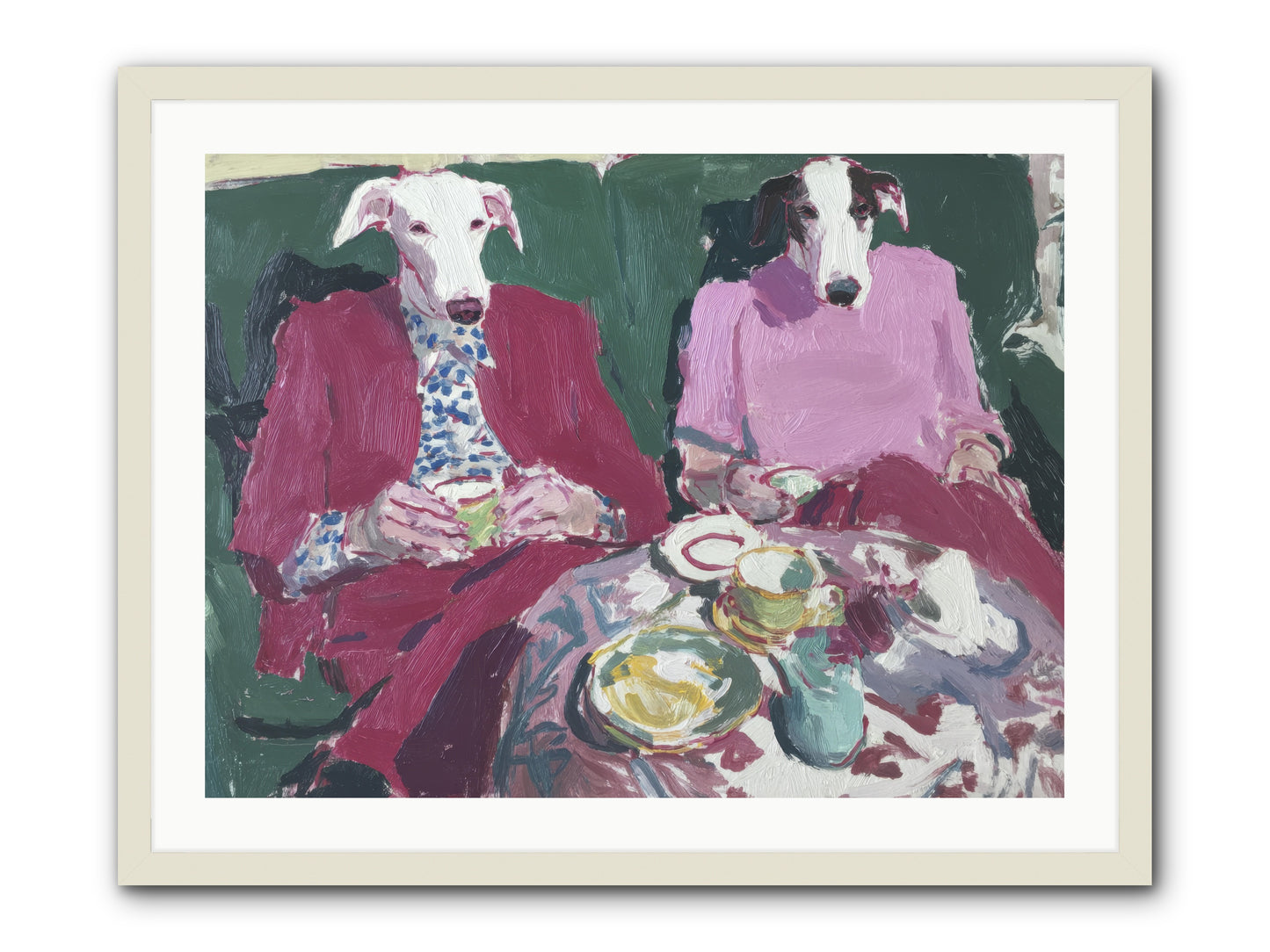 Such Good Manners -- Framed Print - White 32x24