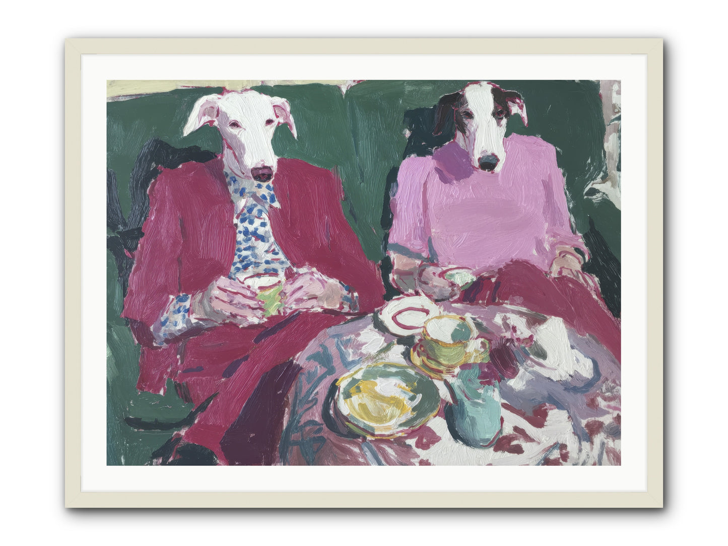 Such Good Manners -- Framed Print - White 40x30