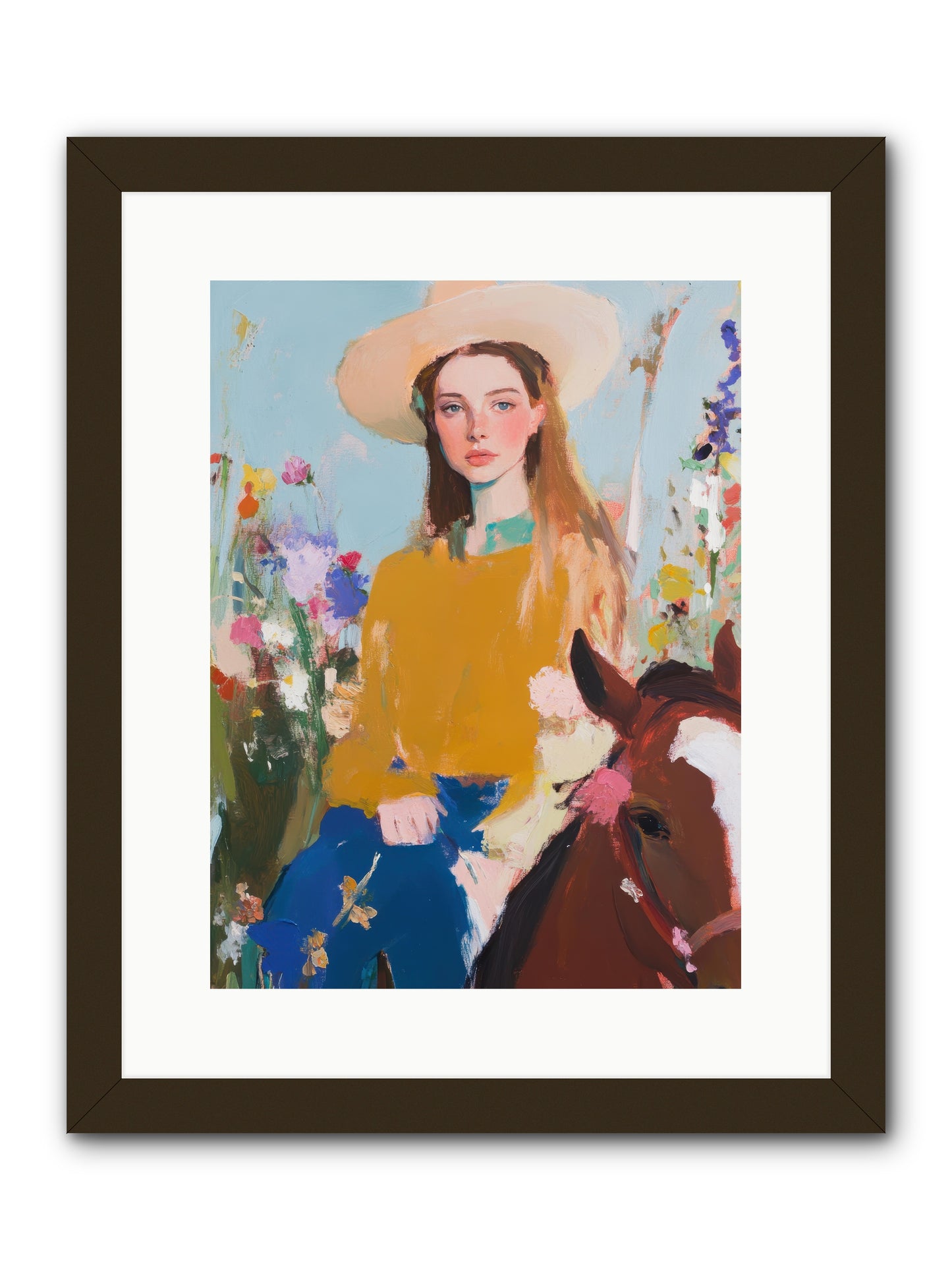Suede & Sunlight -- Framed Print - Black 12x16