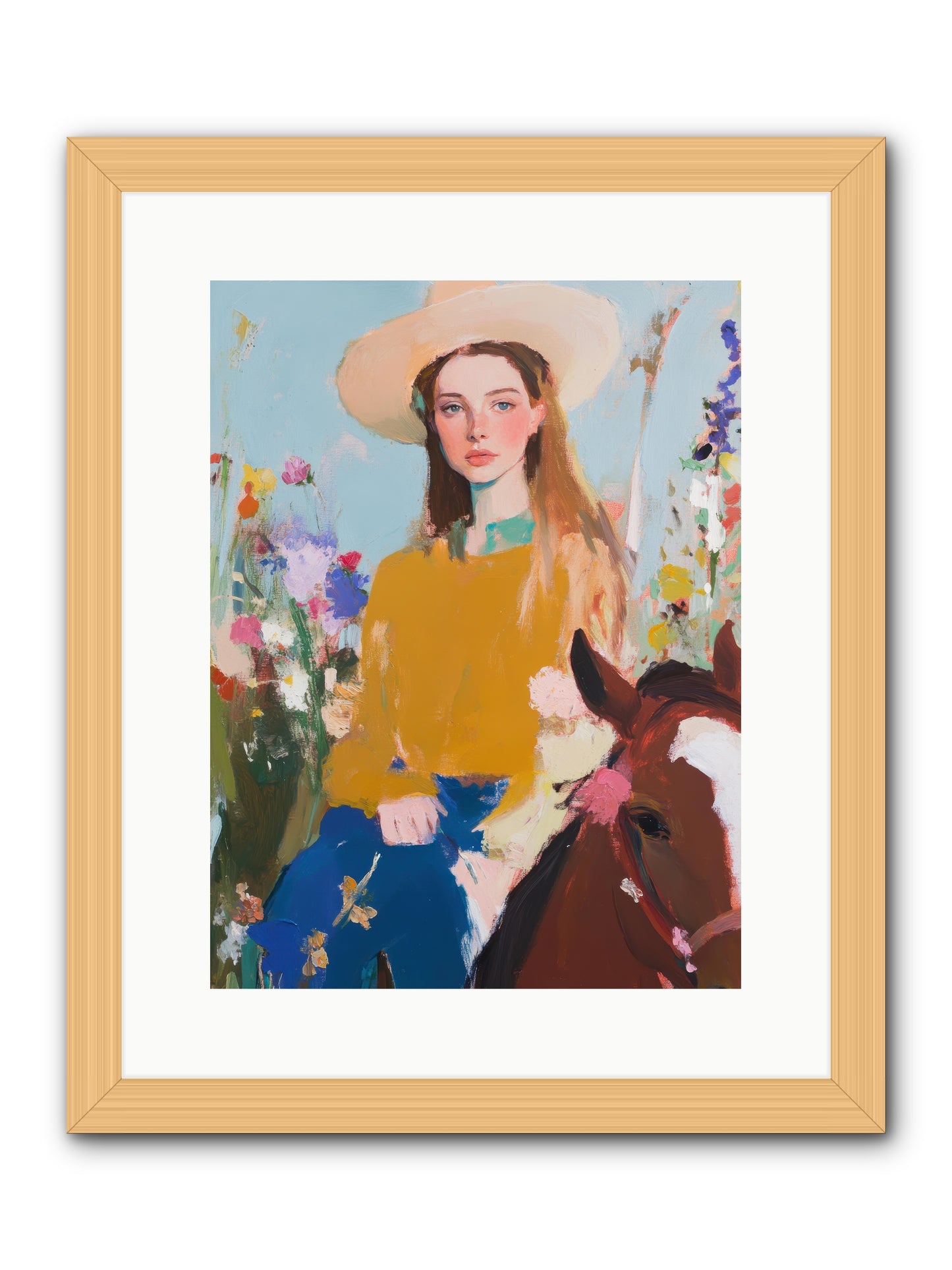 Suede & Sunlight -- Framed Print - Natural 12x16