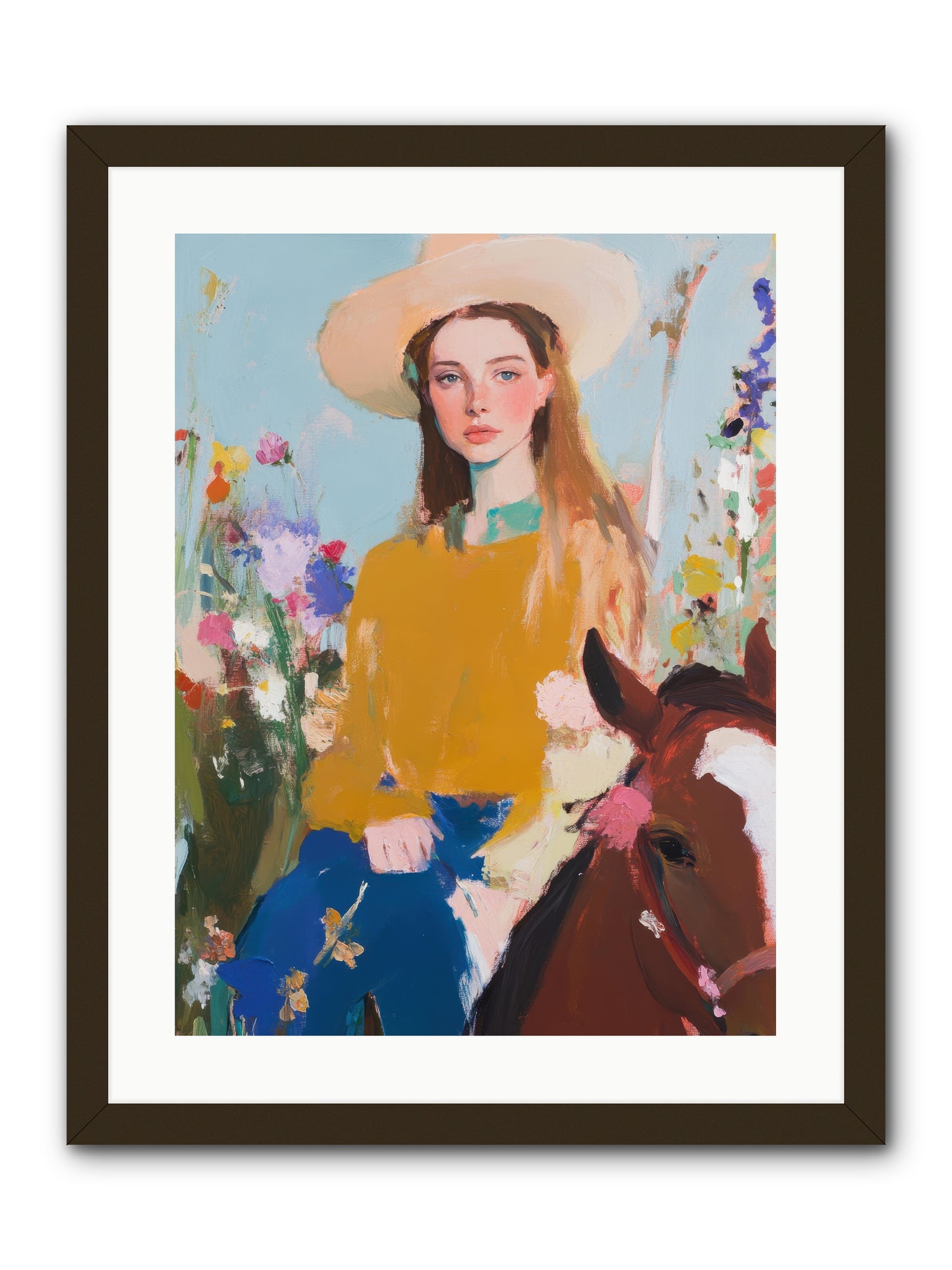 Suede & Sunlight -- Framed Print - Black 18x24