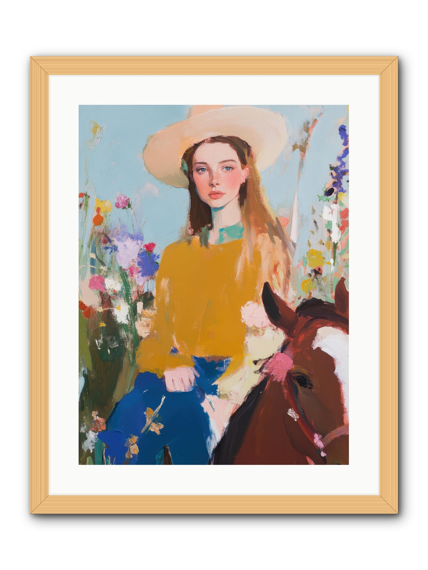 Suede & Sunlight -- Framed Print - Natural 18x24