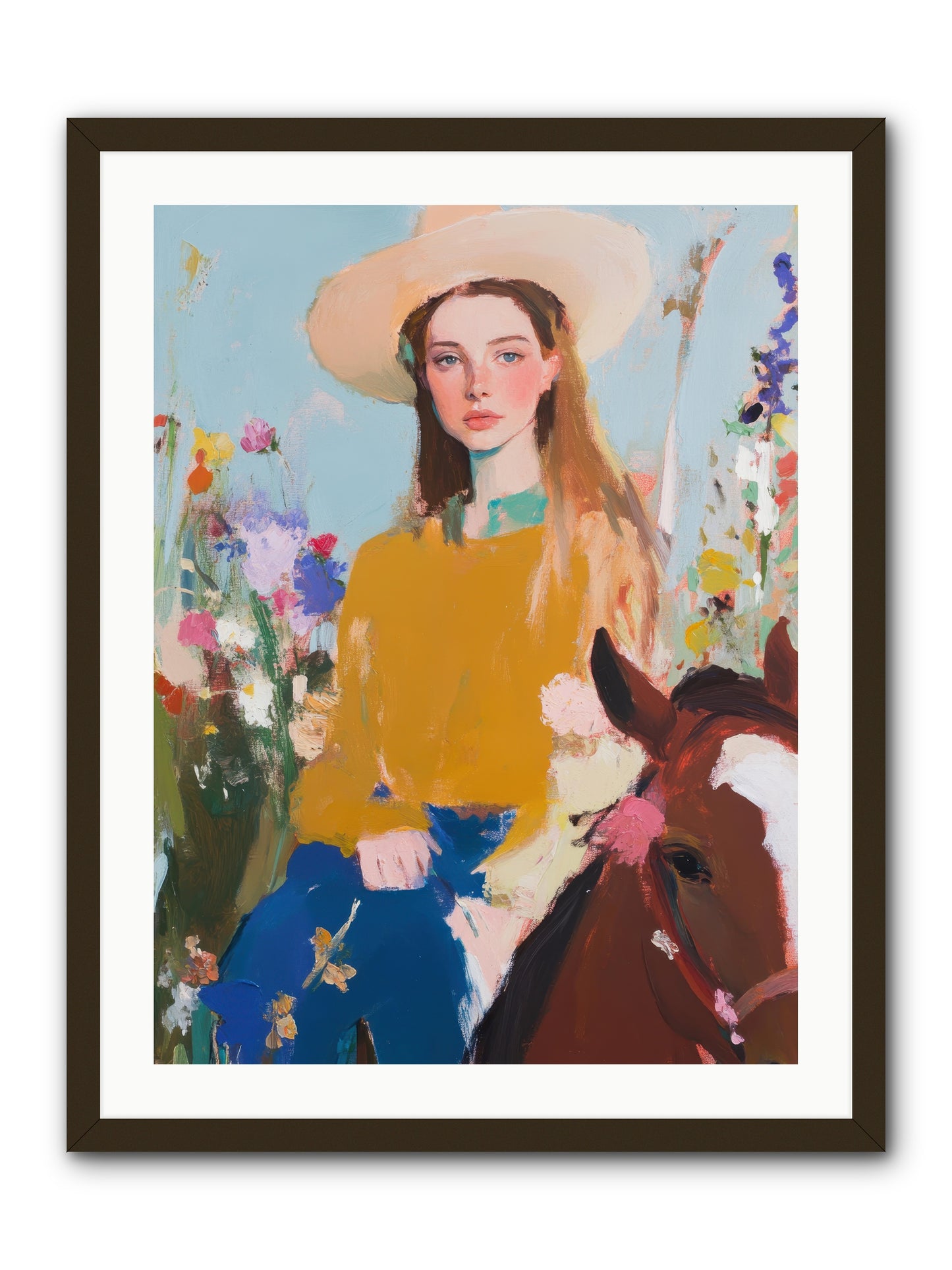 Suede & Sunlight -- Framed Print - Black 24x32