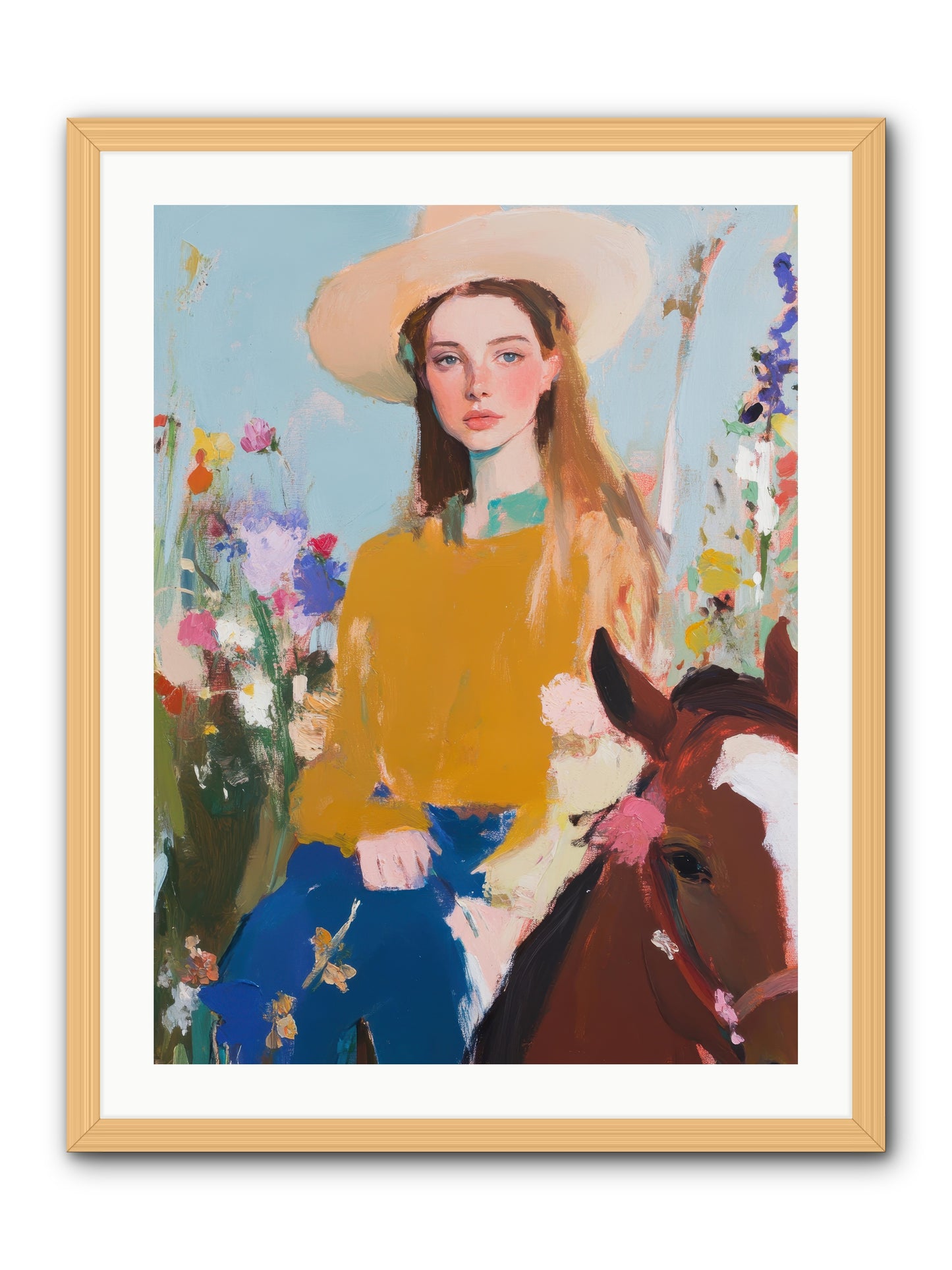 Suede & Sunlight -- Framed Print - Natural 24x32