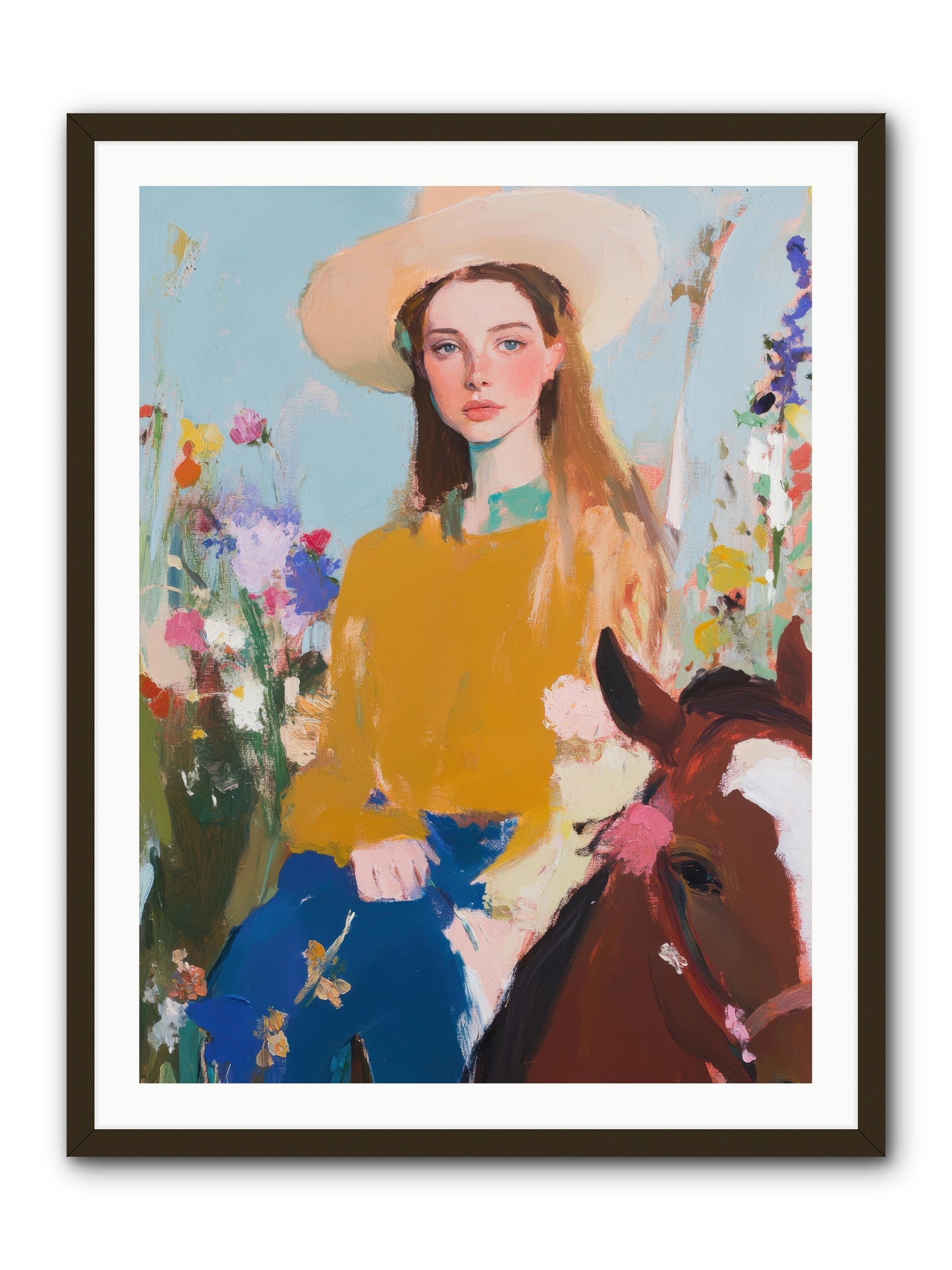 Suede & Sunlight -- Framed Print - Black 30x40