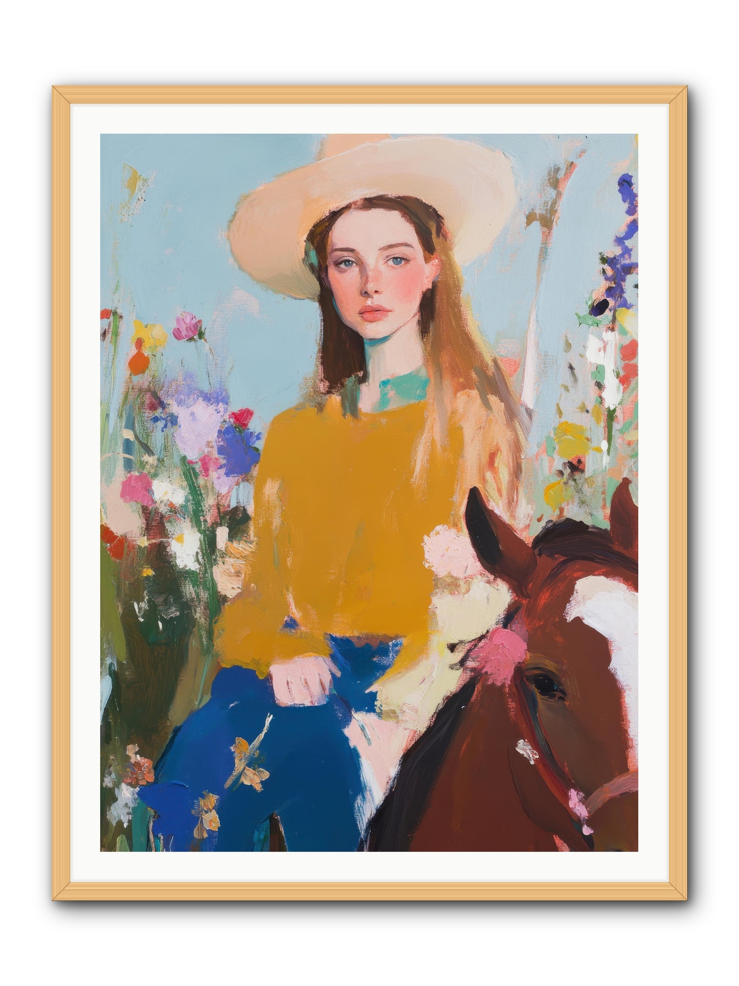 Suede & Sunlight -- Framed Print - Natural 36x48