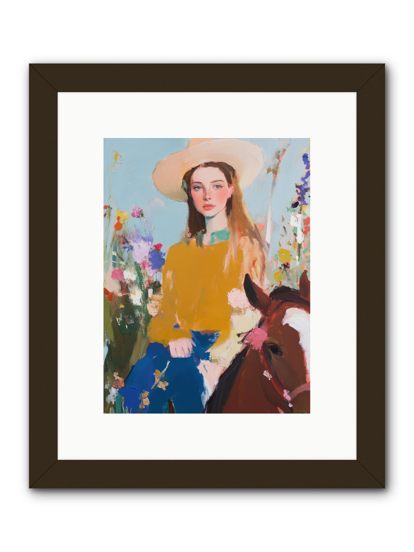 Suede & Sunlight -- Framed Print - Black 9x12