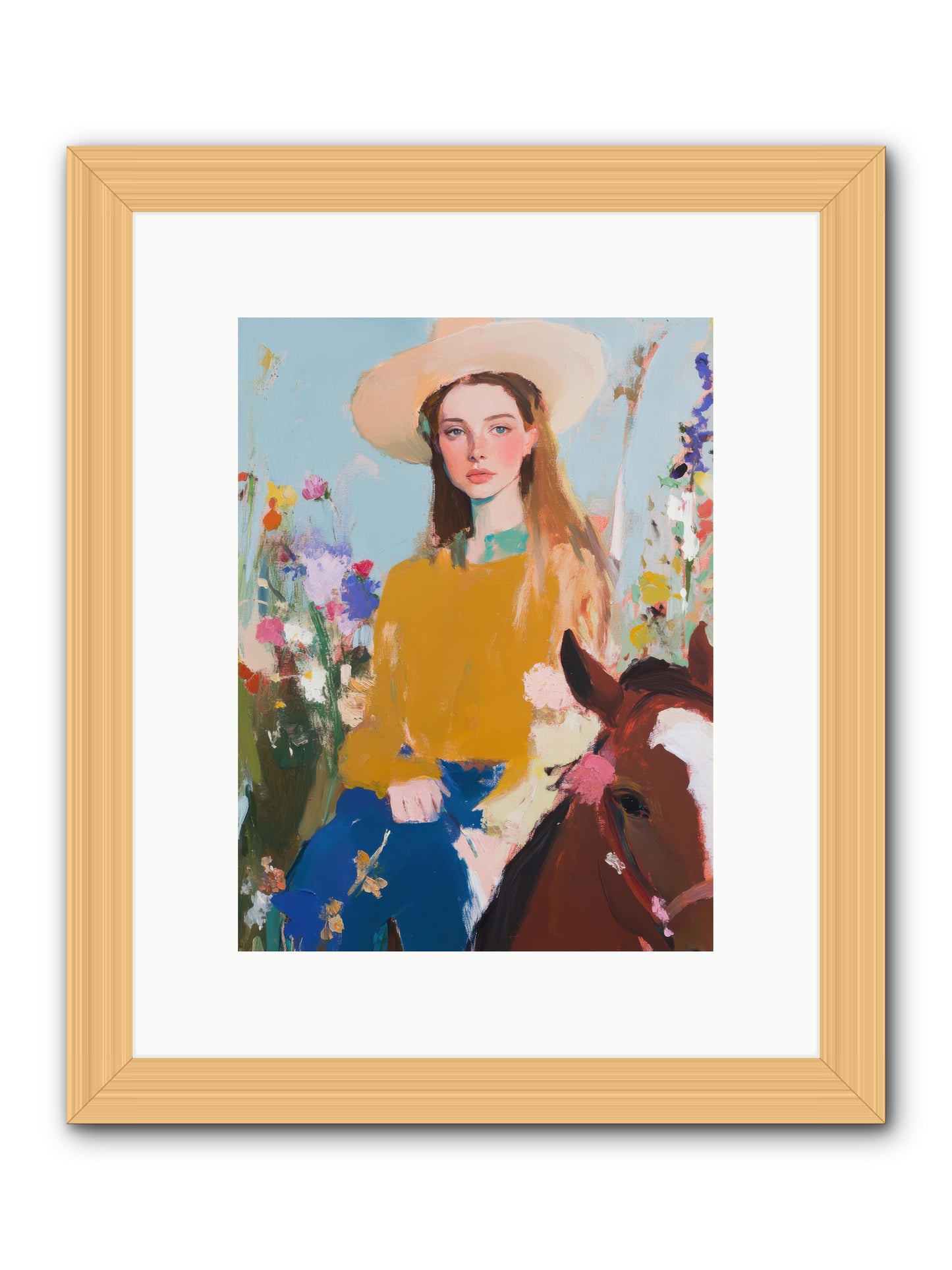 Suede & Sunlight -- Framed Print - Natural 9x12