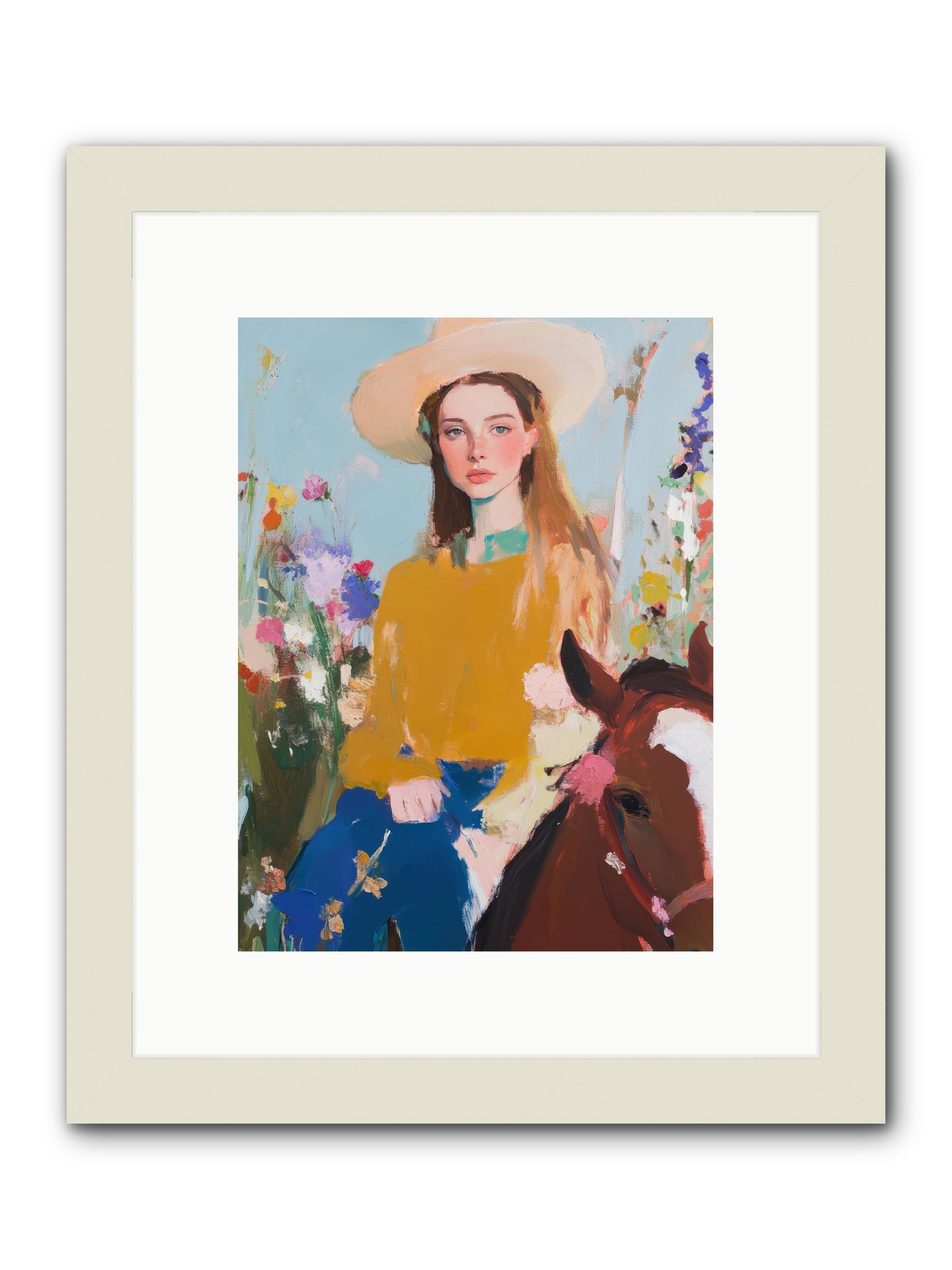 Suede & Sunlight -- Framed Print - White 9x12