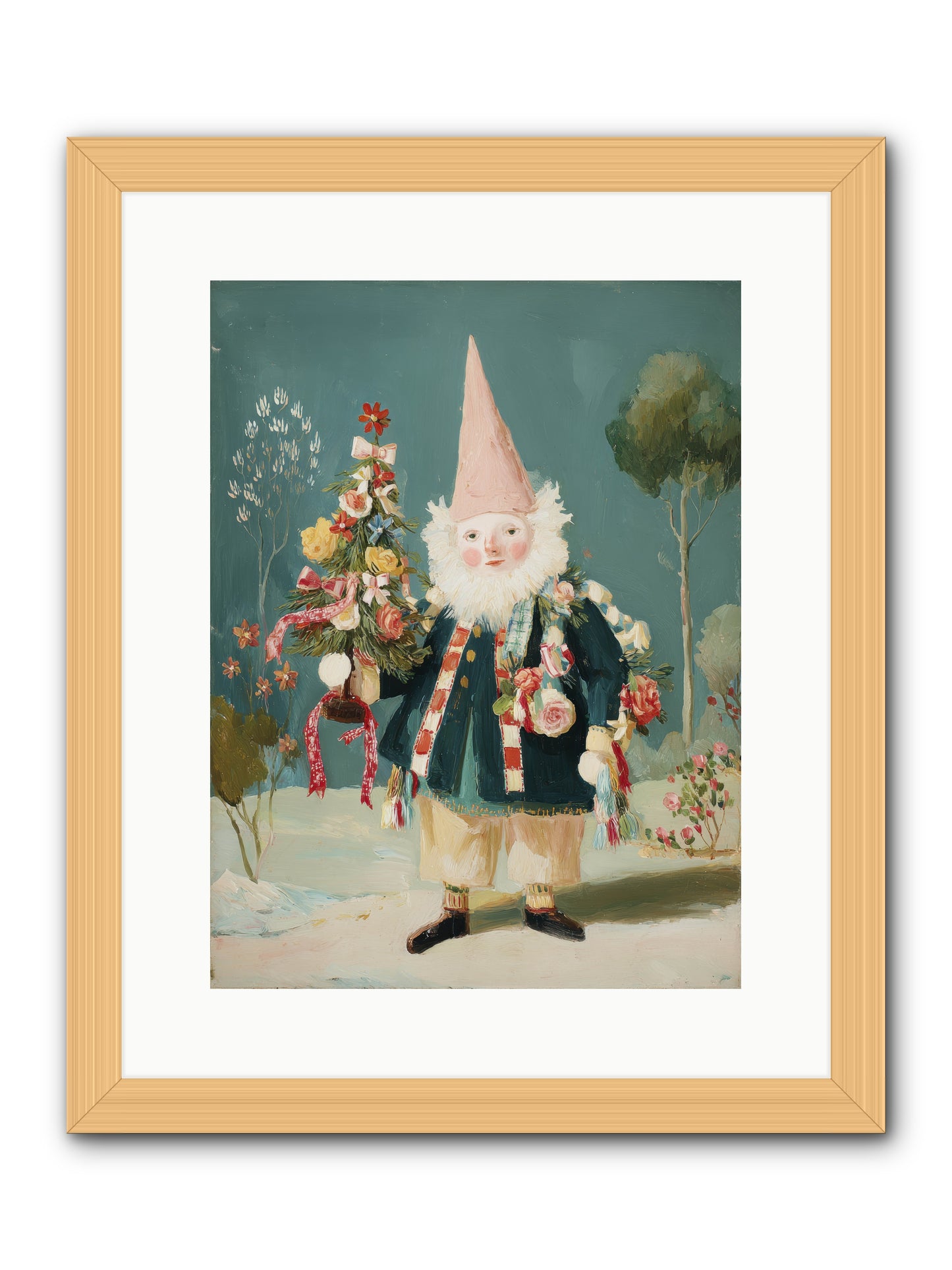 Sugar-Dusted & Darling -- Framed Print - Natural 12x16