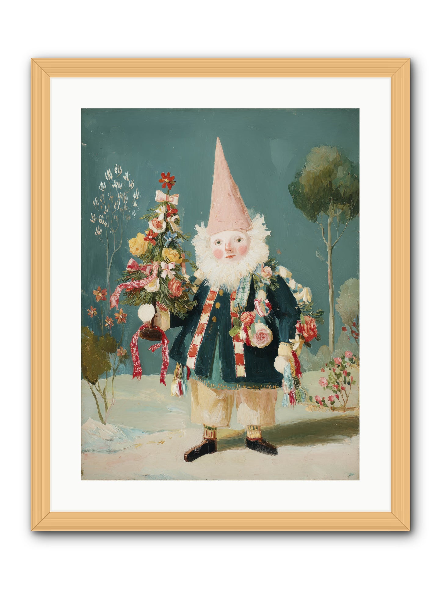 Sugar-Dusted & Darling -- Framed Print - Natural 18x24